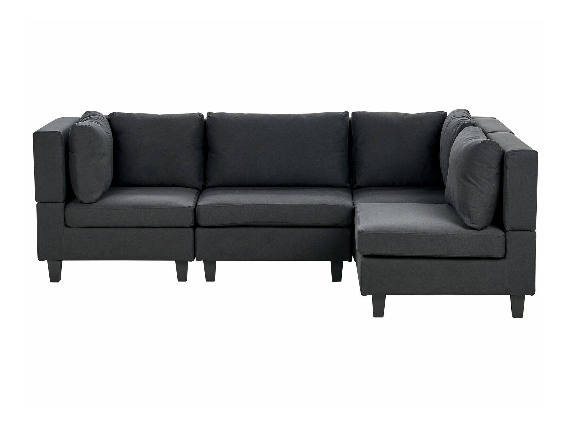 Moduļu stūra dīvāns Elbmeli 108 (Melns)