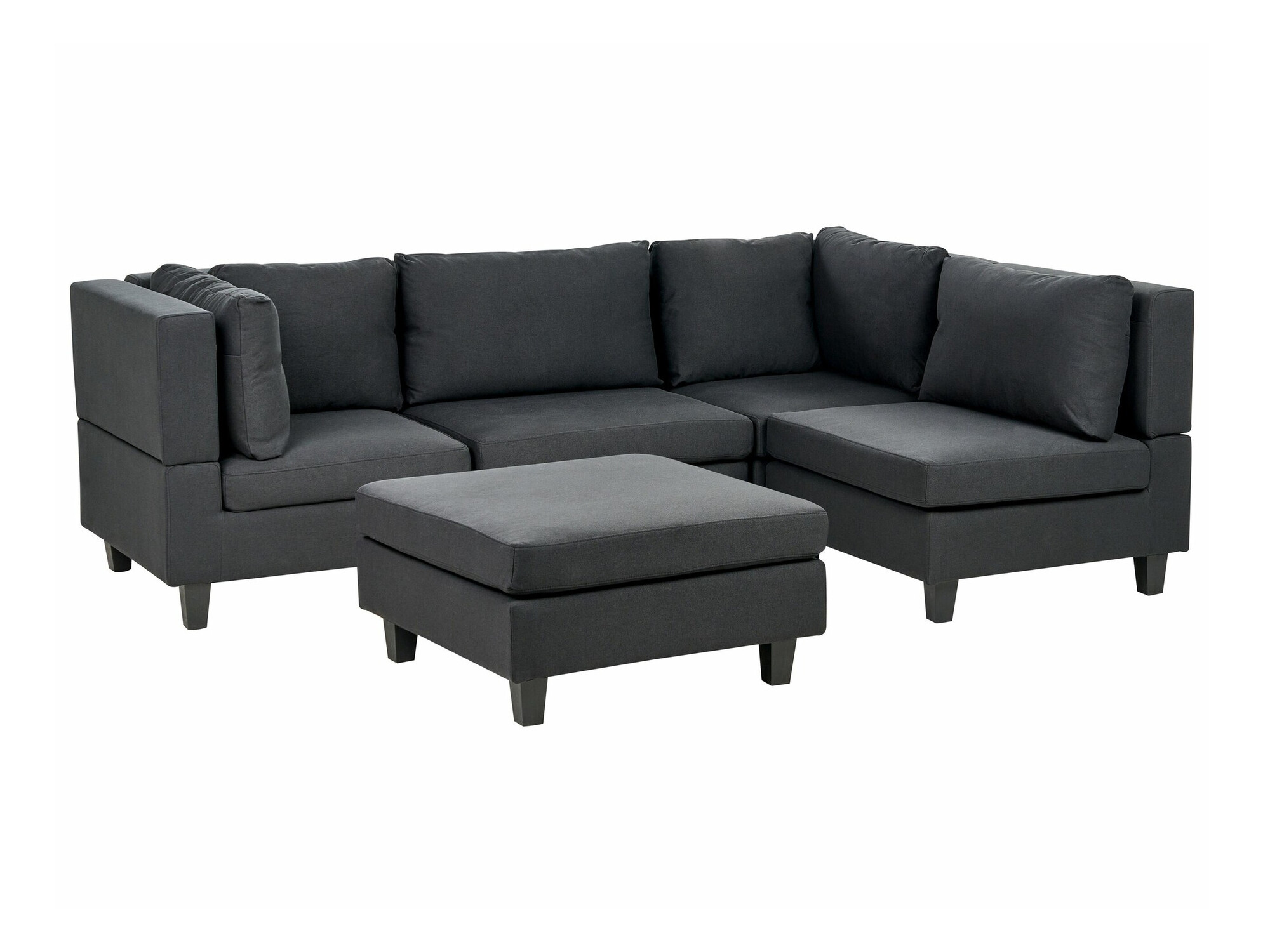 Moduļu stūra dīvāns Elbmeli 108 (Melns)