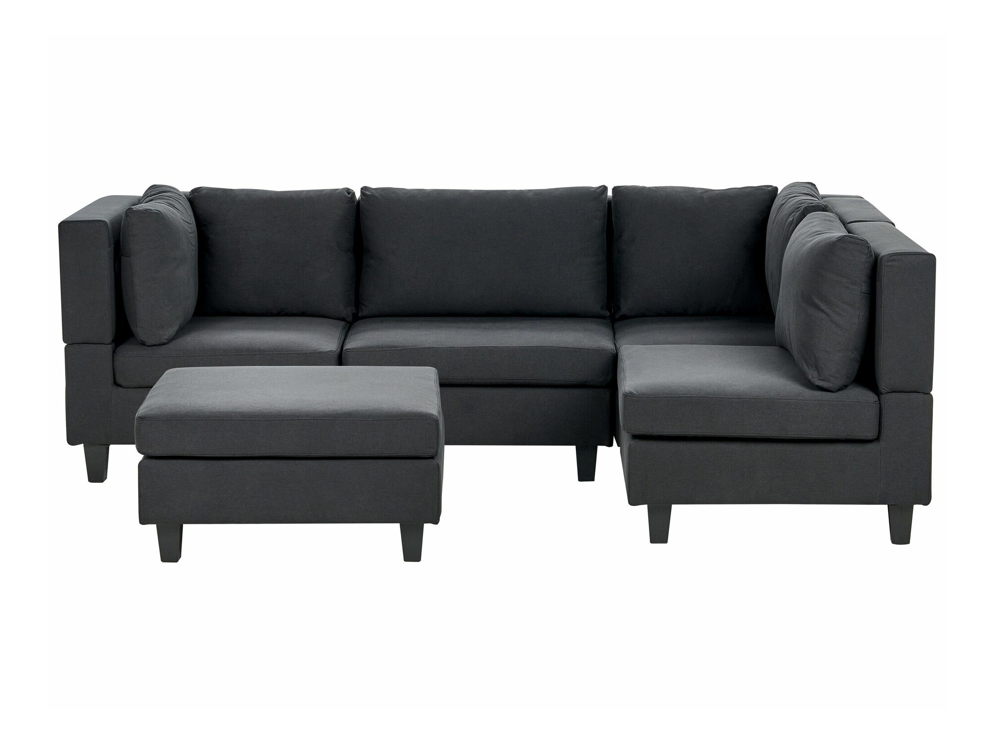 Moduļu stūra dīvāns Elbmeli 108 (Melns)