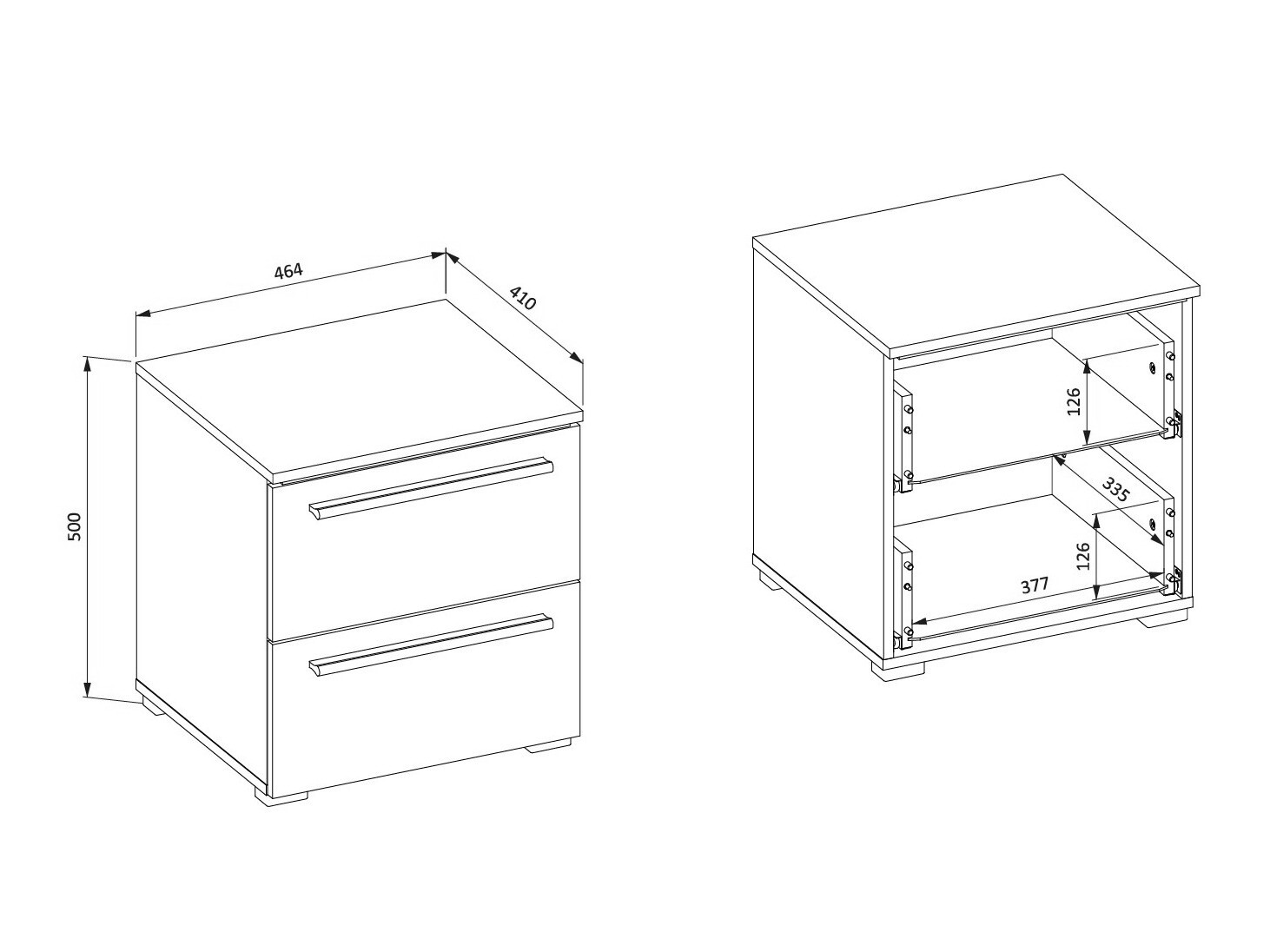 Naktsgaldiņš Torvire 122 (Balts + Glancēts balts)