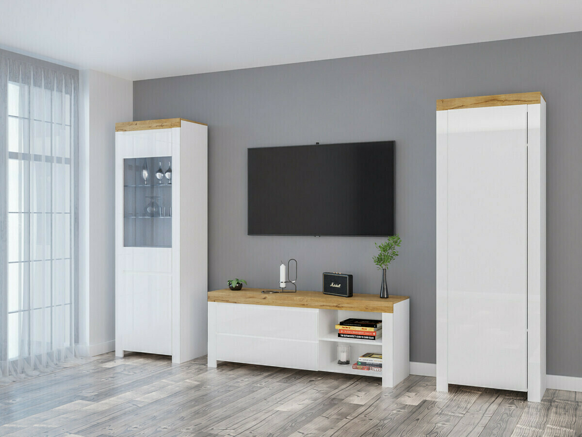 Plaukts Sonsoru 104 (Balts + Glancēts balts + Votan ozols)