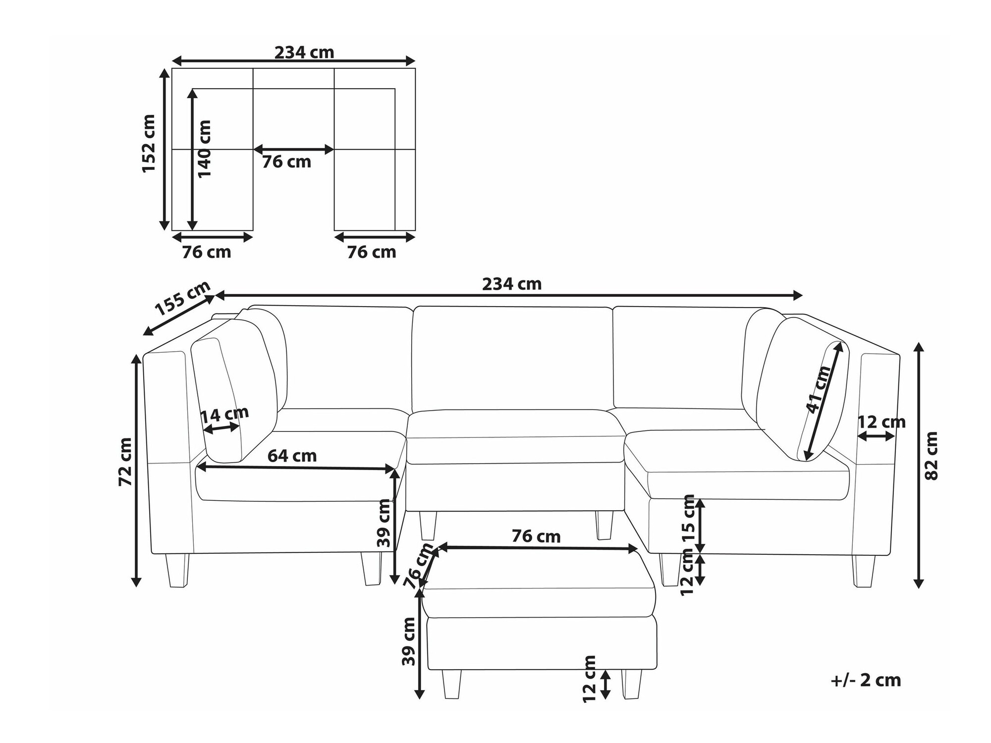 Комплект мягкой мебели Elbmeli 110