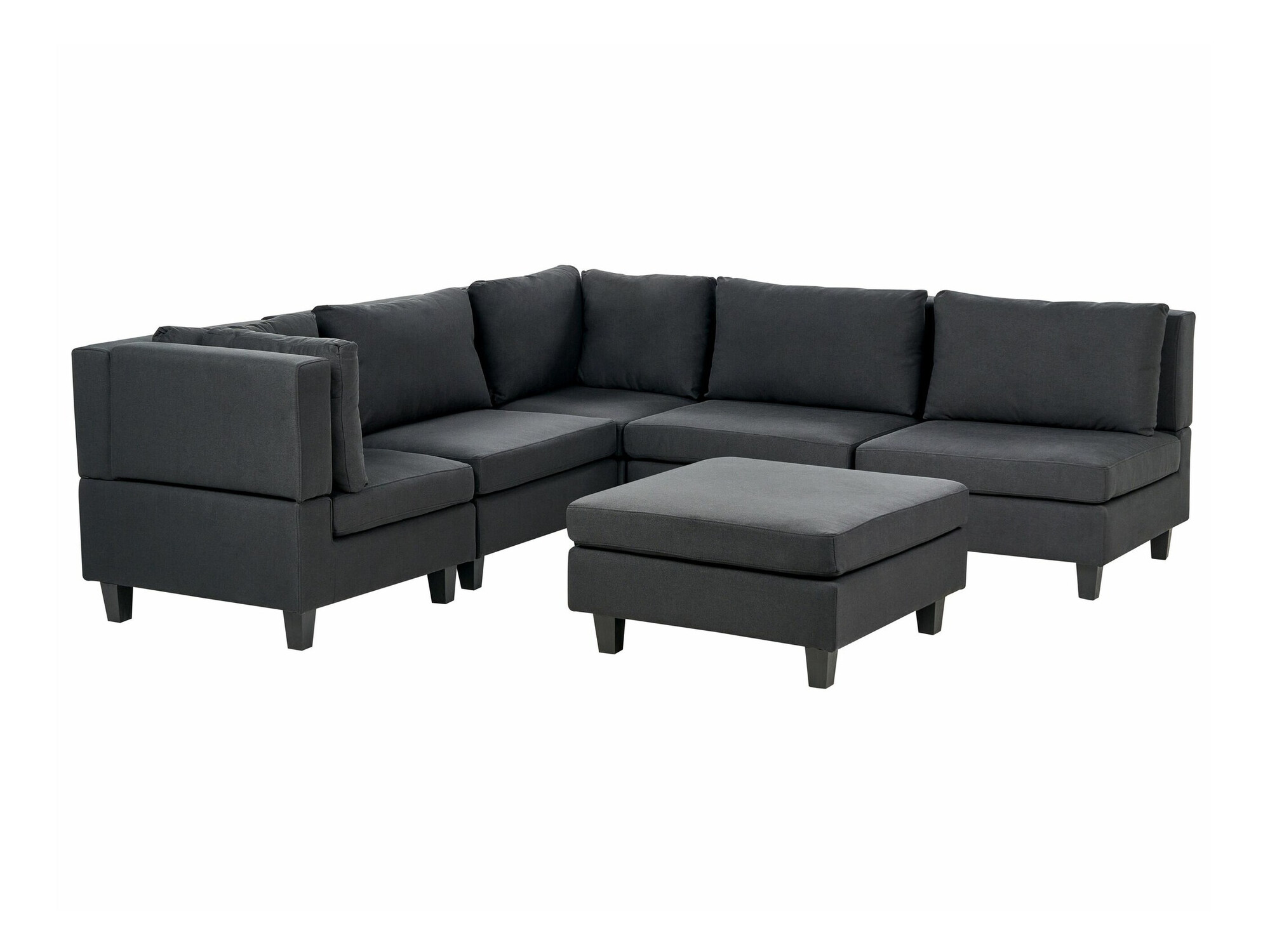 Модульный угловой диван Elbmeli 109 (Чёрный)