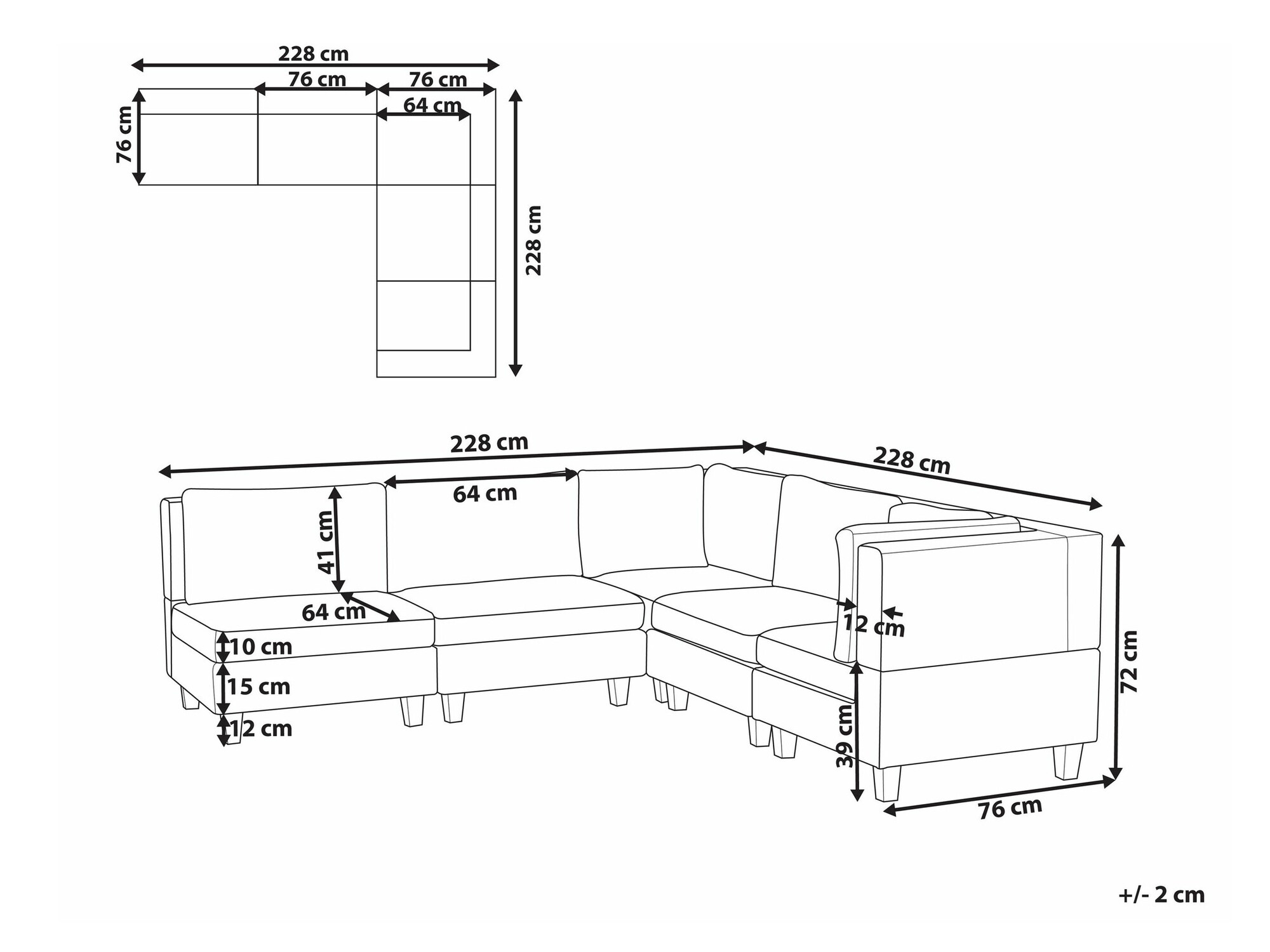 Модульный угловой диван Elbmeli 109 (Зелёный)