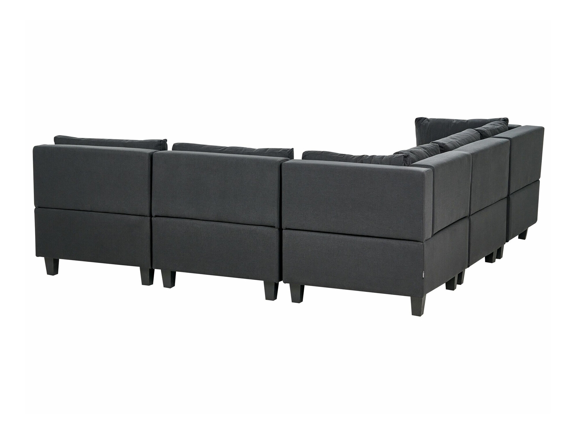 Moduļu stūra dīvāns Elbmeli 109 (Melns)