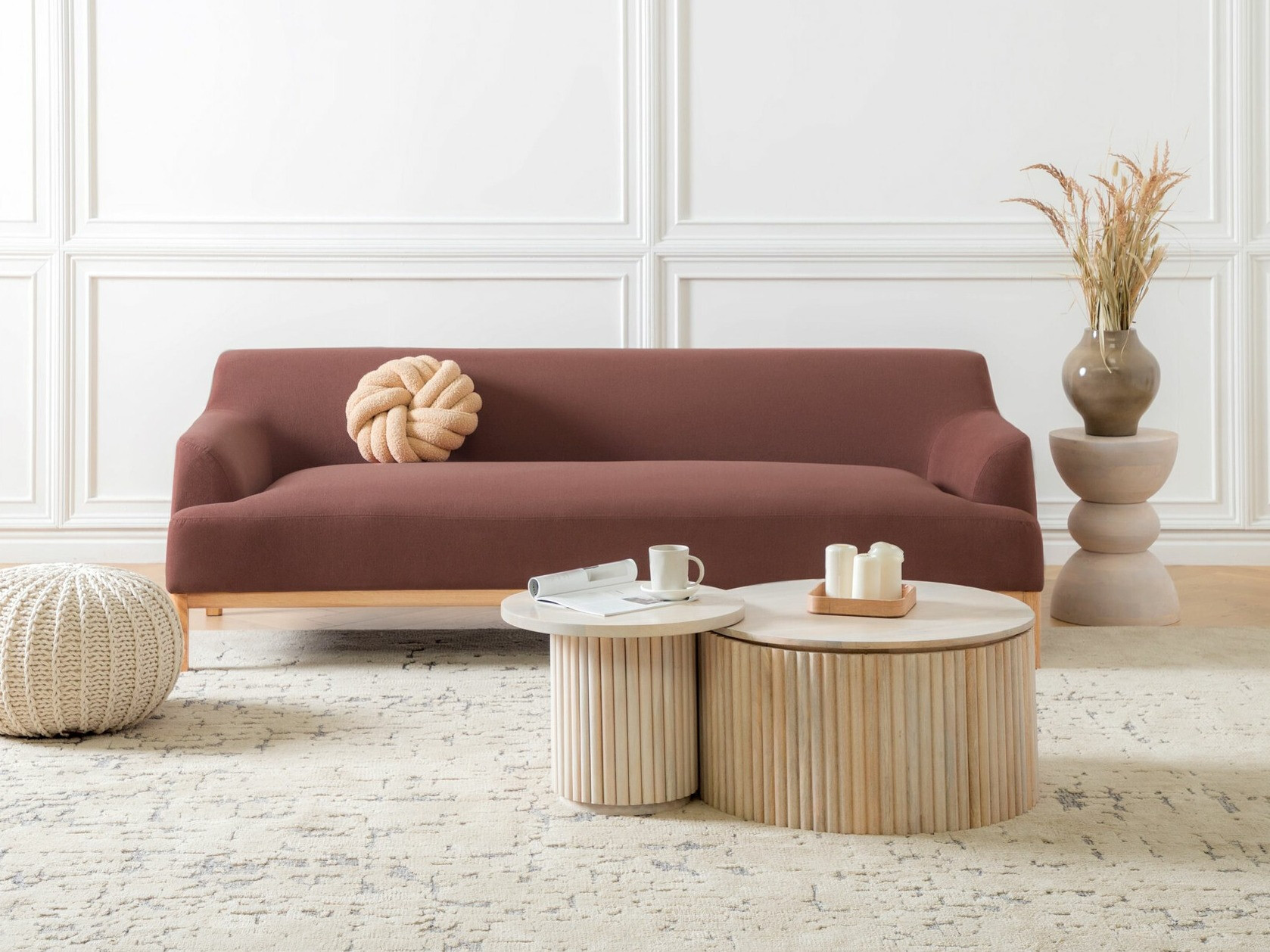 Dīvāns Berwyn 2228 (Dusty rozā)