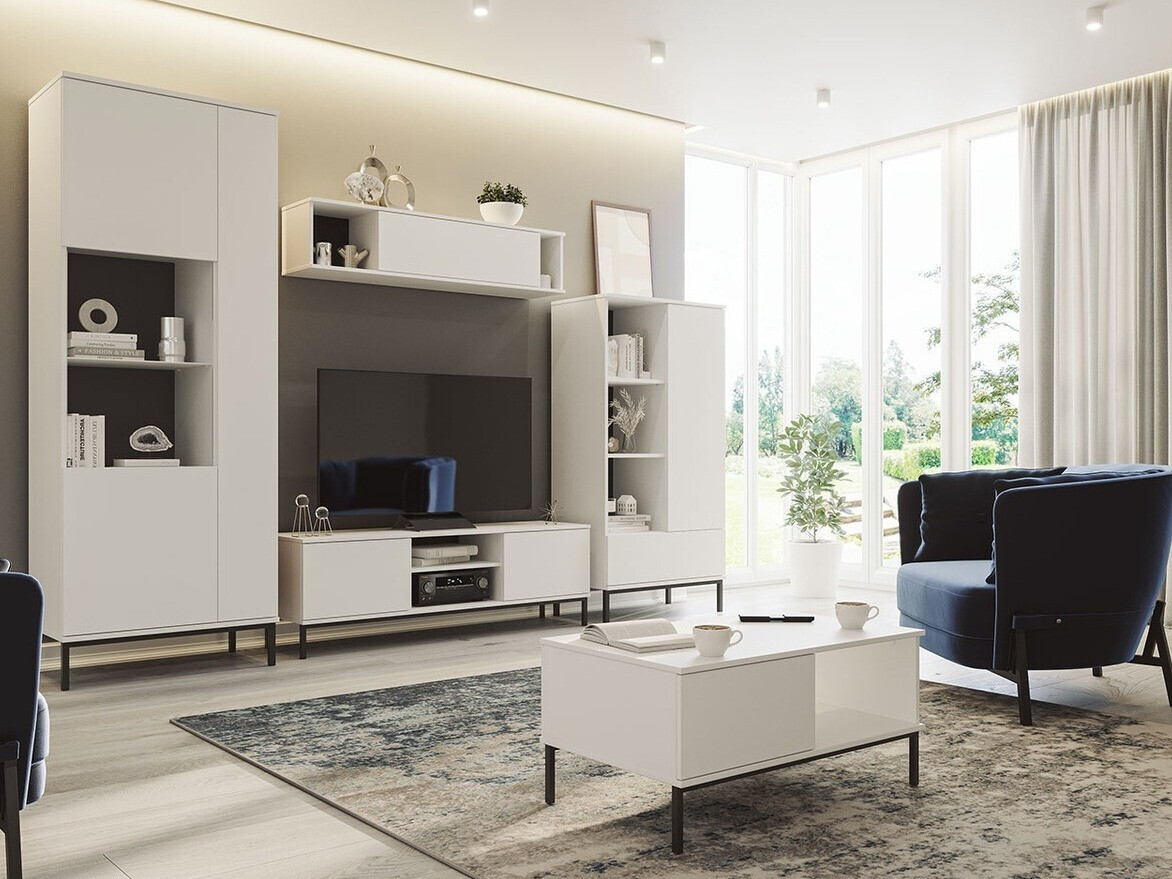 Viesistabas komplekts Lomsore 108 (Balts)