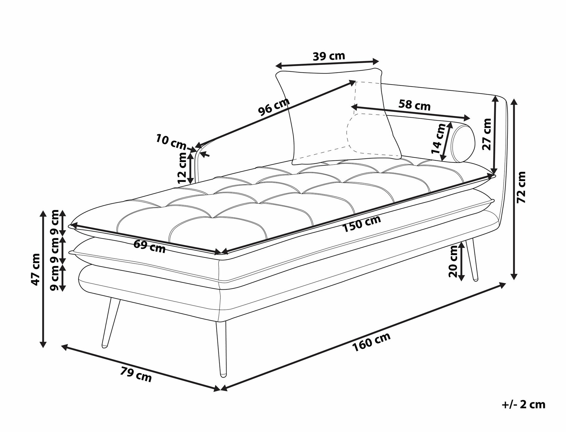 Kušete Berwyn 1044 (Tumši oranžs + Oranžs)