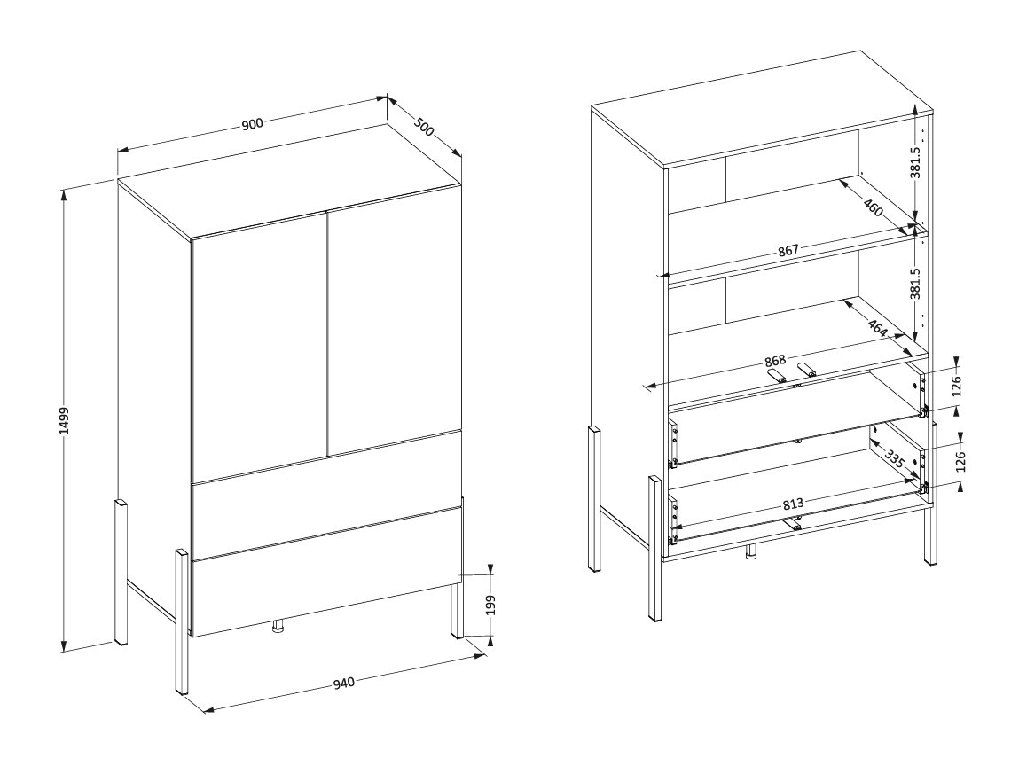 Plaukts Etsore 106 (Balts)