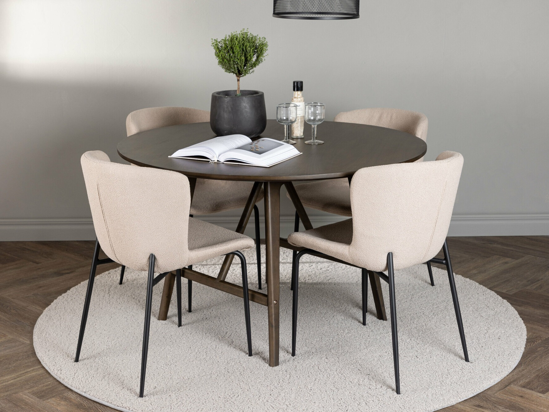 Ēdamistabas komplekts Dallas 4570 (Bēšs)