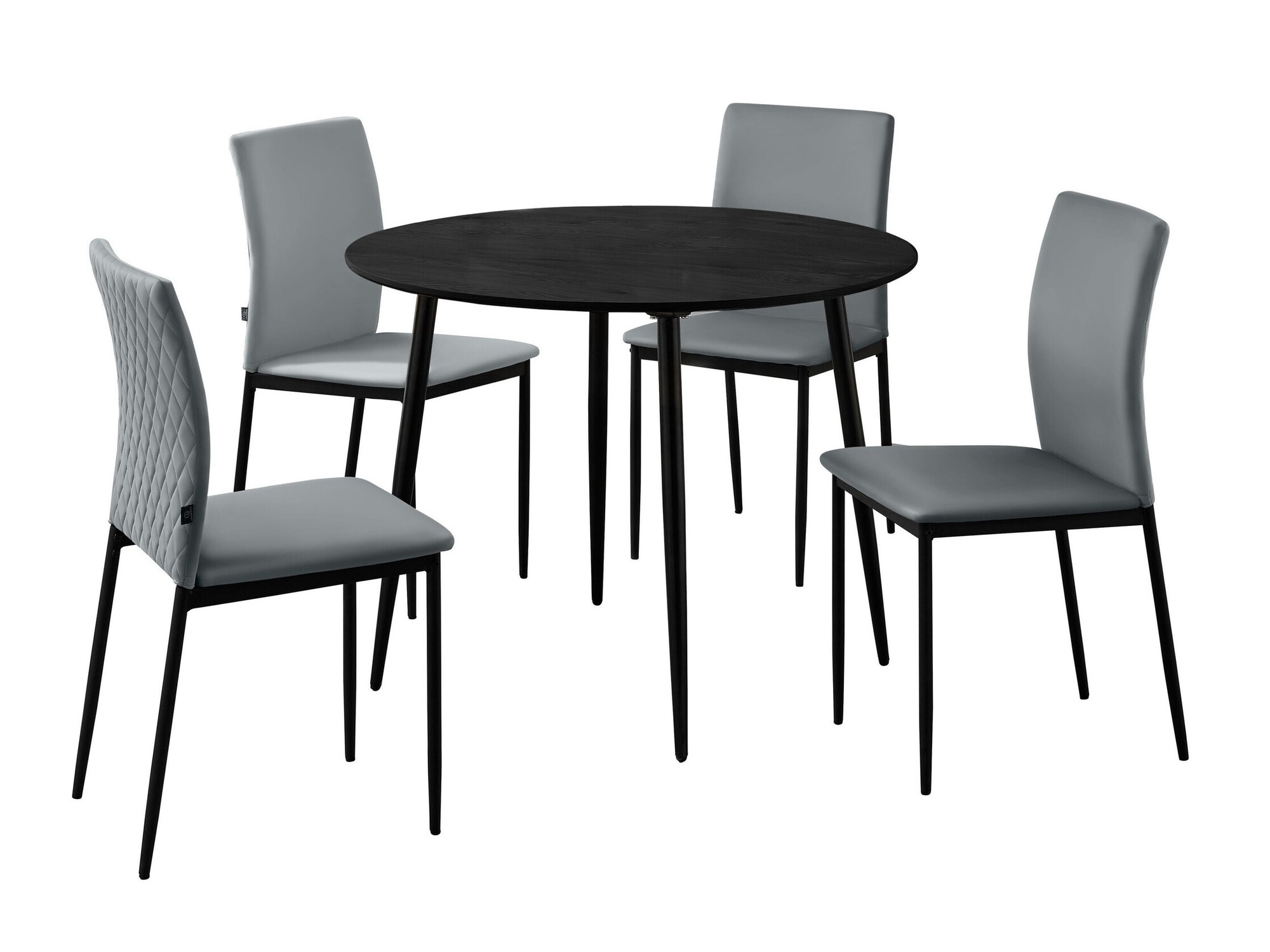 Обеденный гарнитур Denton 1376 (Светло-серый)