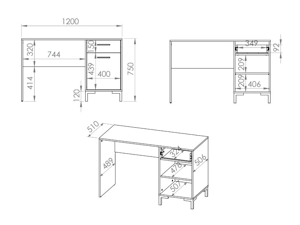 Rakstāmgalds Larnolo 134