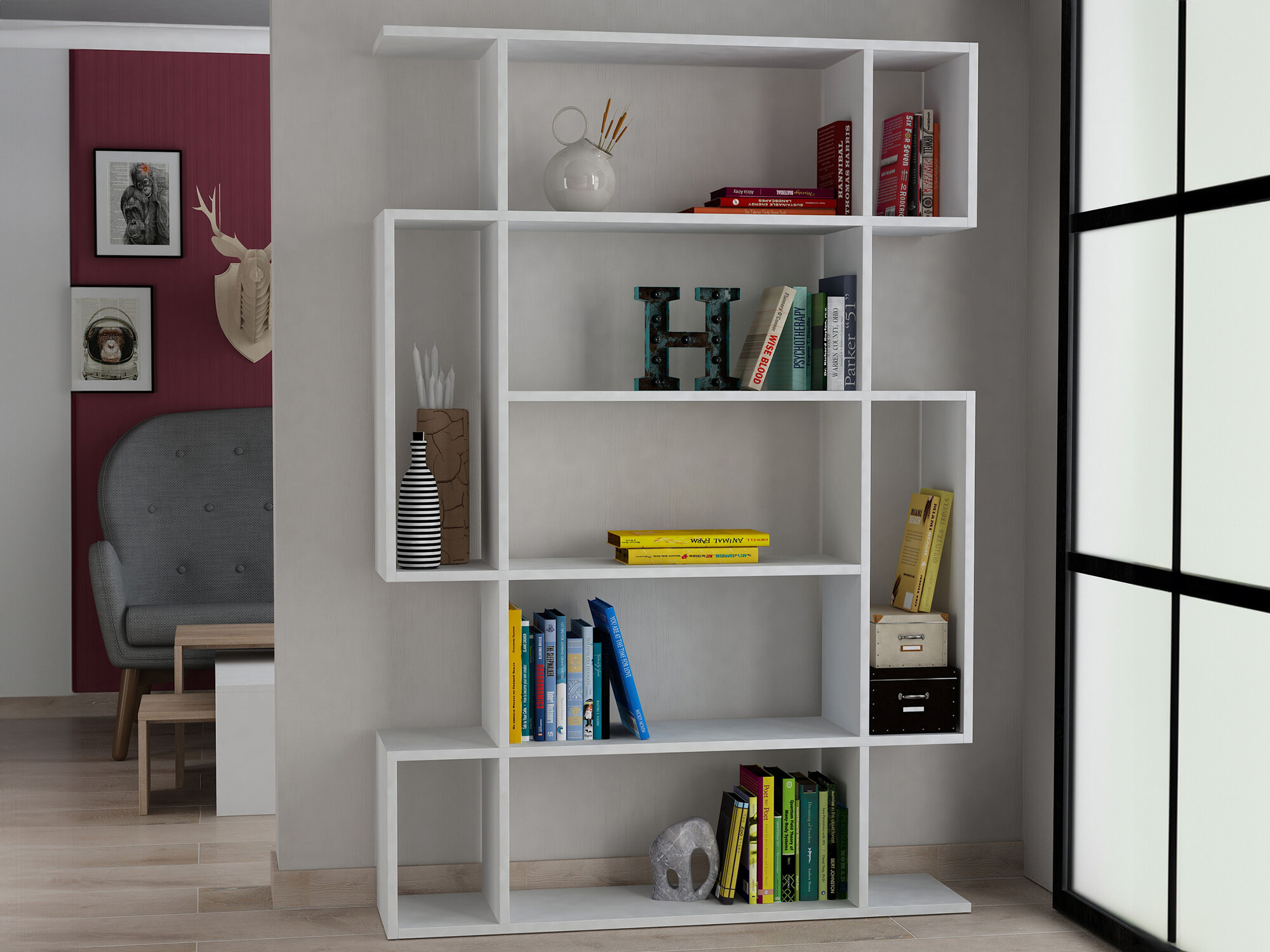 Стеллаж Kailua 449 (Белый)