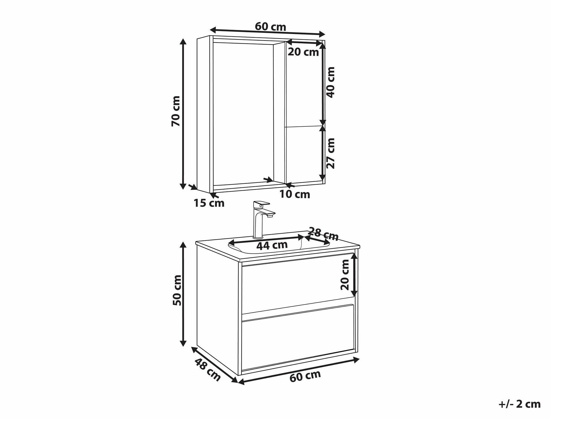 Vannas komplekts Berwyn 2247