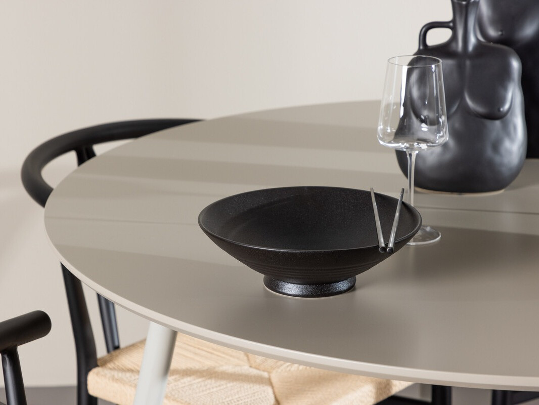 Ēdamistabas komplekts Dallas 4573 (Melns + Bēšs)