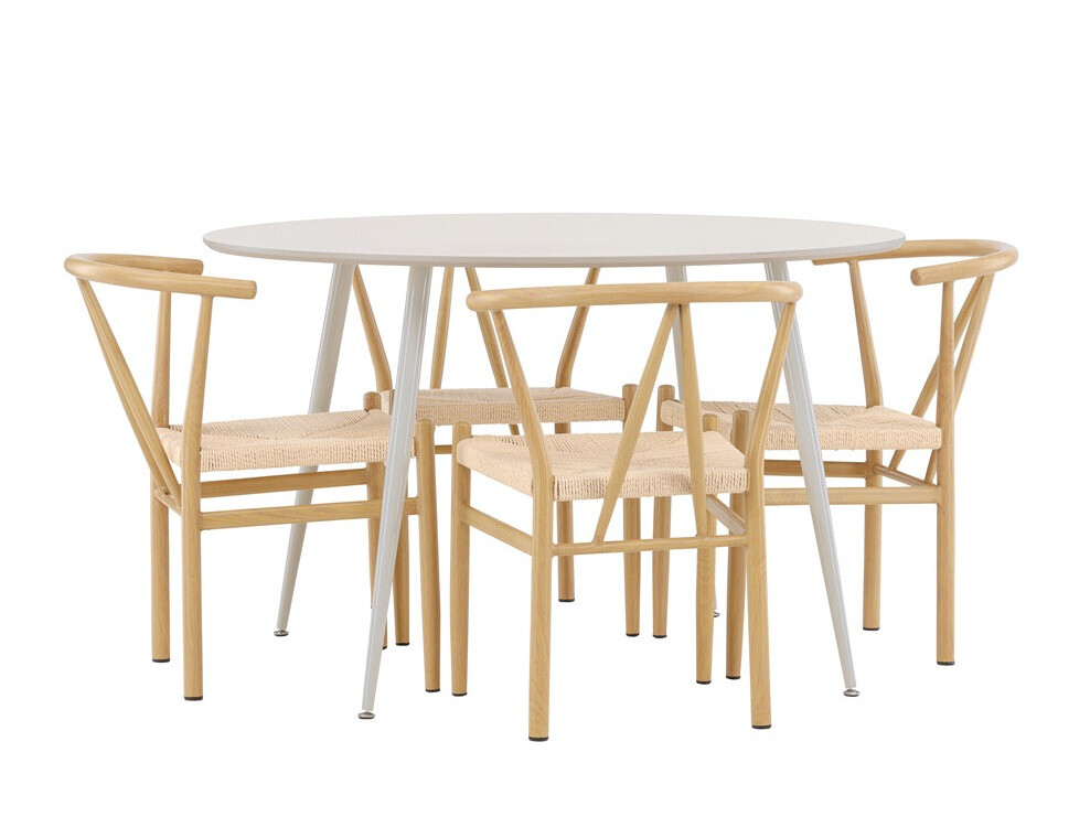 Обеденный гарнитур Dallas 4573 (Светлое дерево + Бежевый)