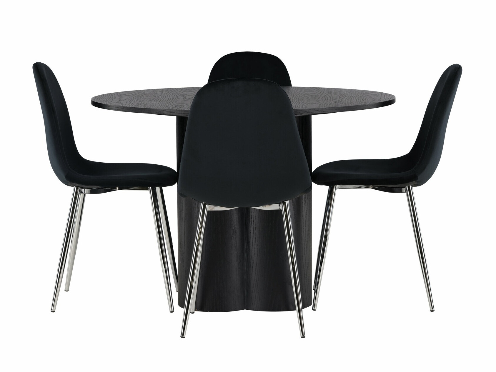 Ēdamistabas komplekts Dallas 4578 (Melns)