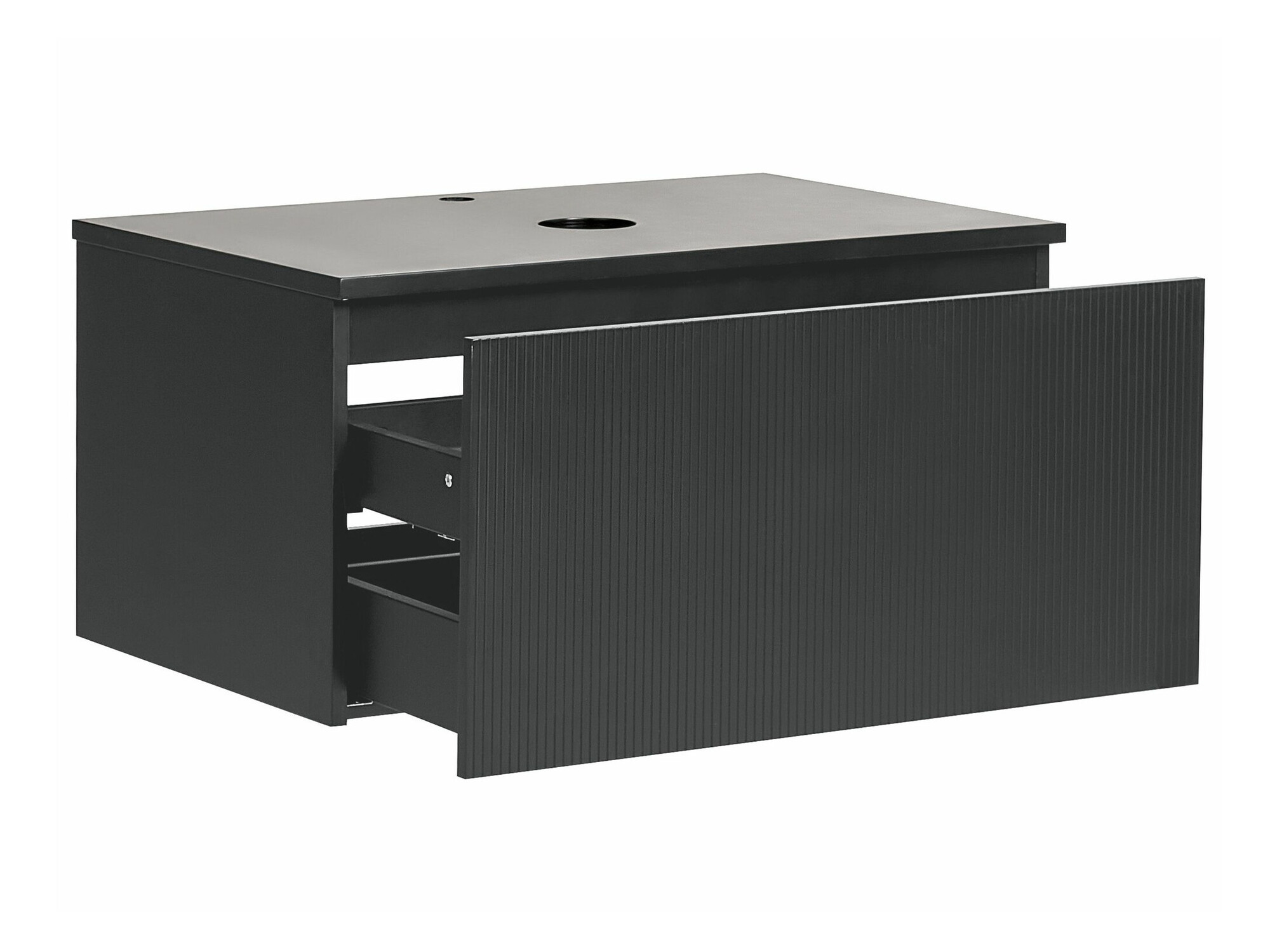 Piekarams vannas istabas skapītis izlietnei Berwyn 2254 (Melns)