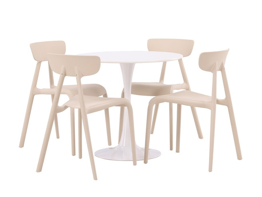 Ēdamistabas komplekts Dallas 4587 (Krēms)