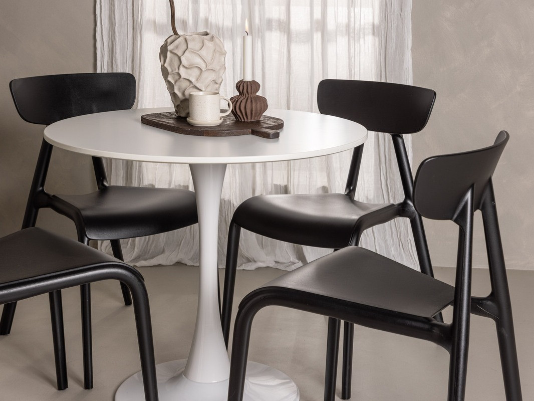 Ēdamistabas komplekts Dallas 4587 (Melns)