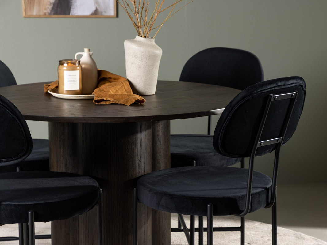 Обеденный гарнитур Dallas 4605 (Темный орех)