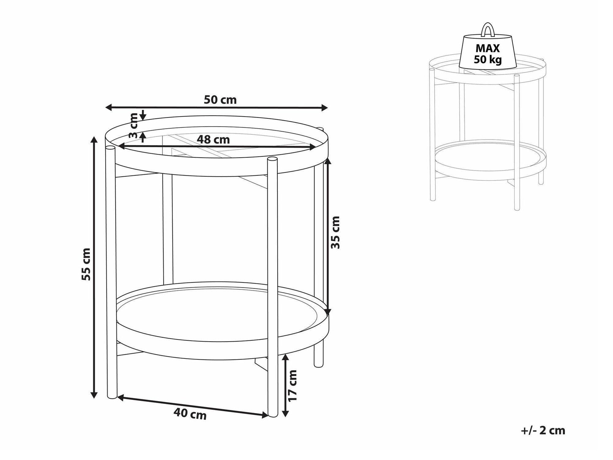 Kafijas galdiņš Berwyn 2265