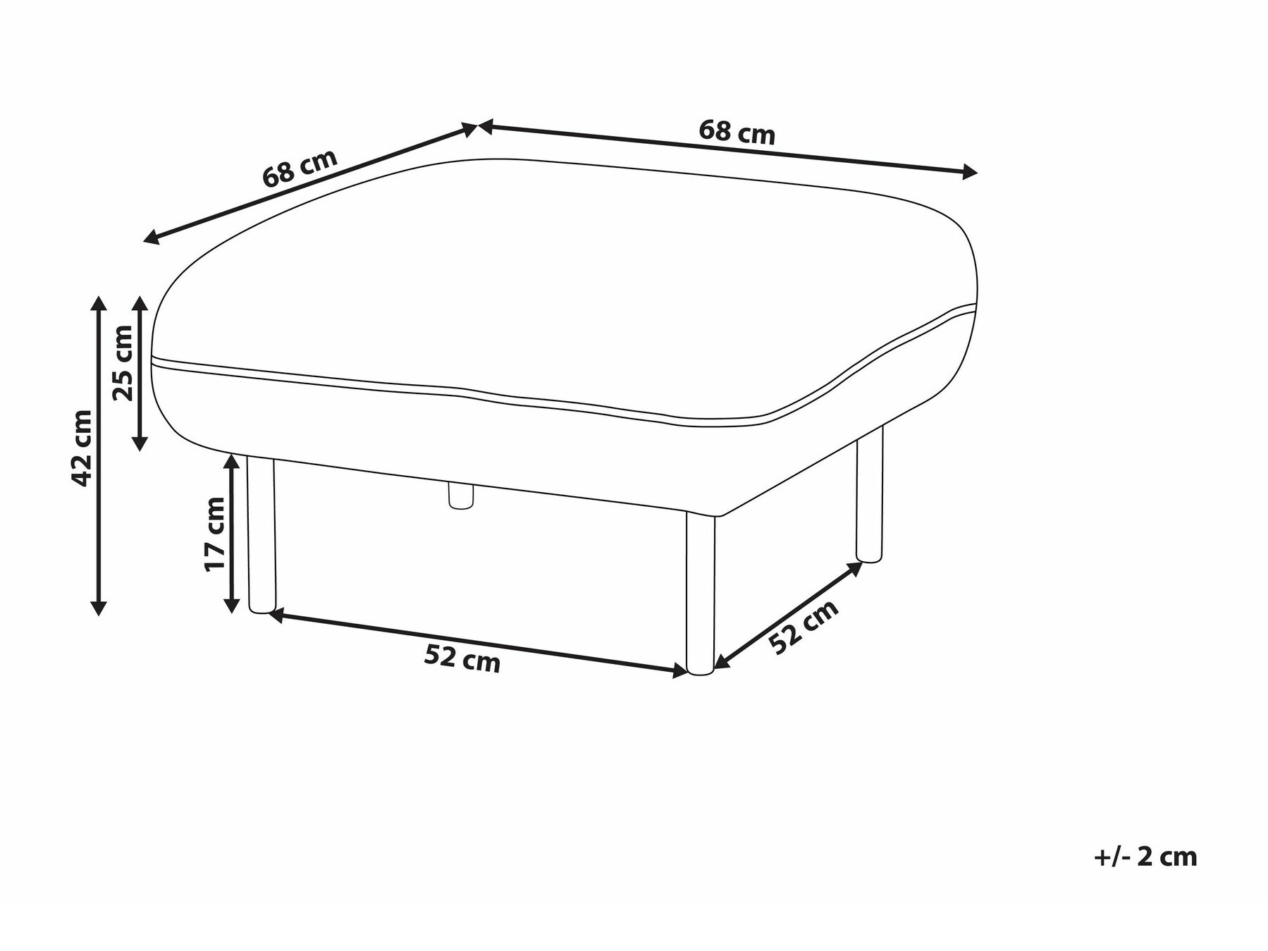 Пуф Berwyn 2264 (Белый)