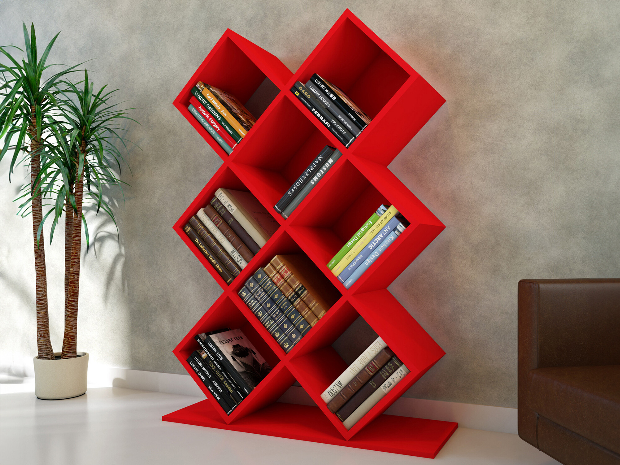 Стеллаж Kailua 770 (Красный)