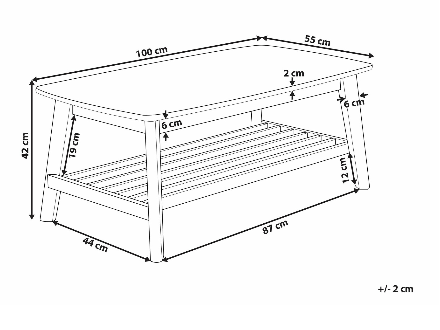 Žurnālu galdiņš Berwyn 2260