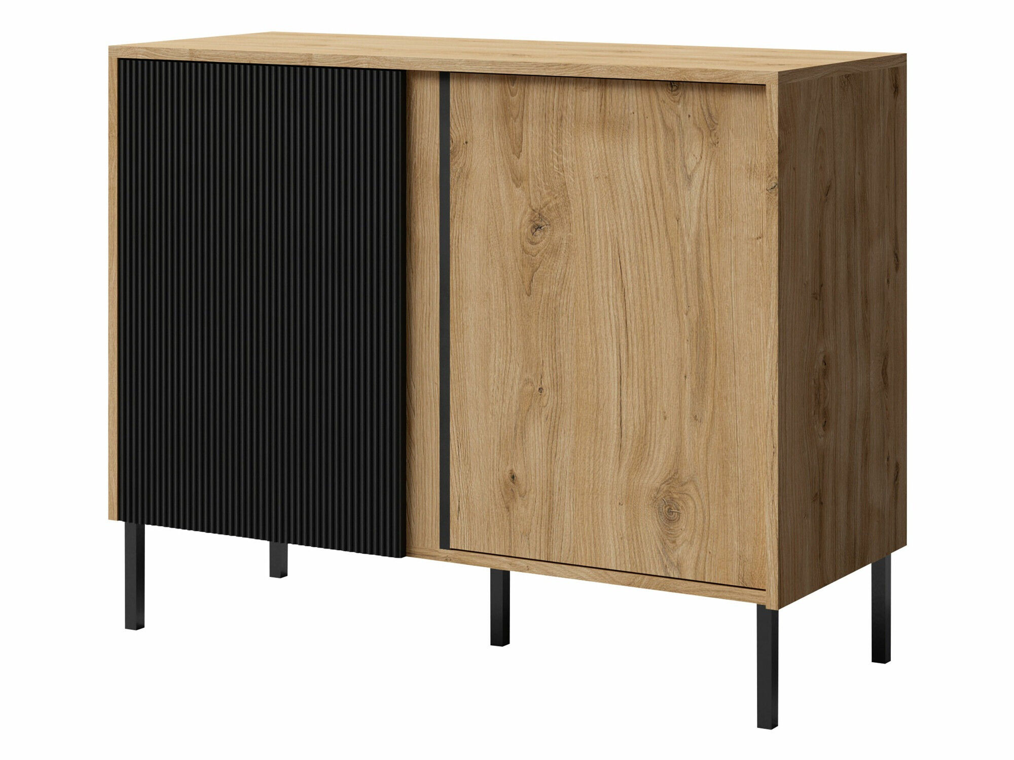 Шкафчик Lumiri 103 (Дуб + Чёрный)