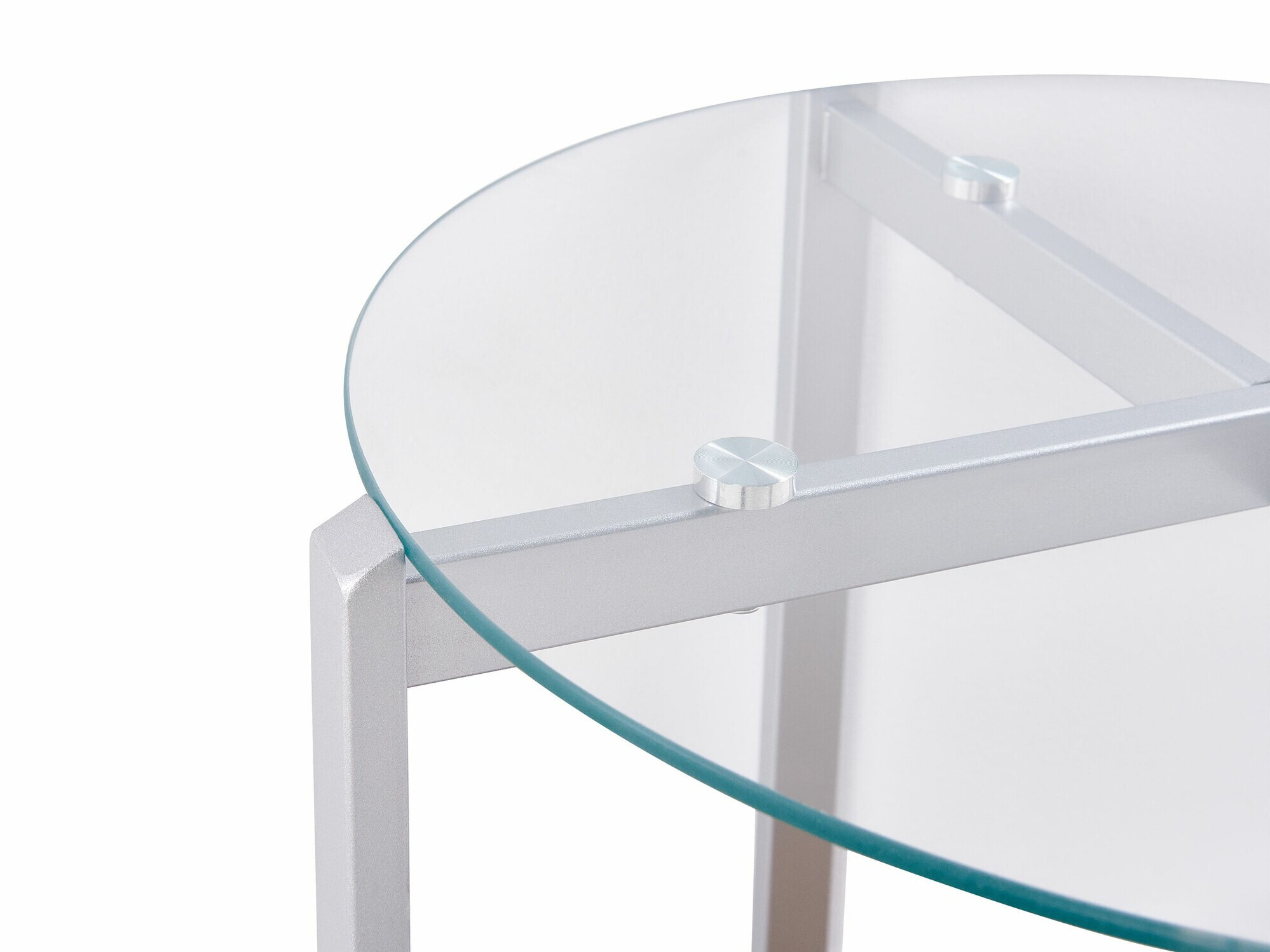 Кофейный столик Berwyn 2277 (Серебряный + Светлое дерево)