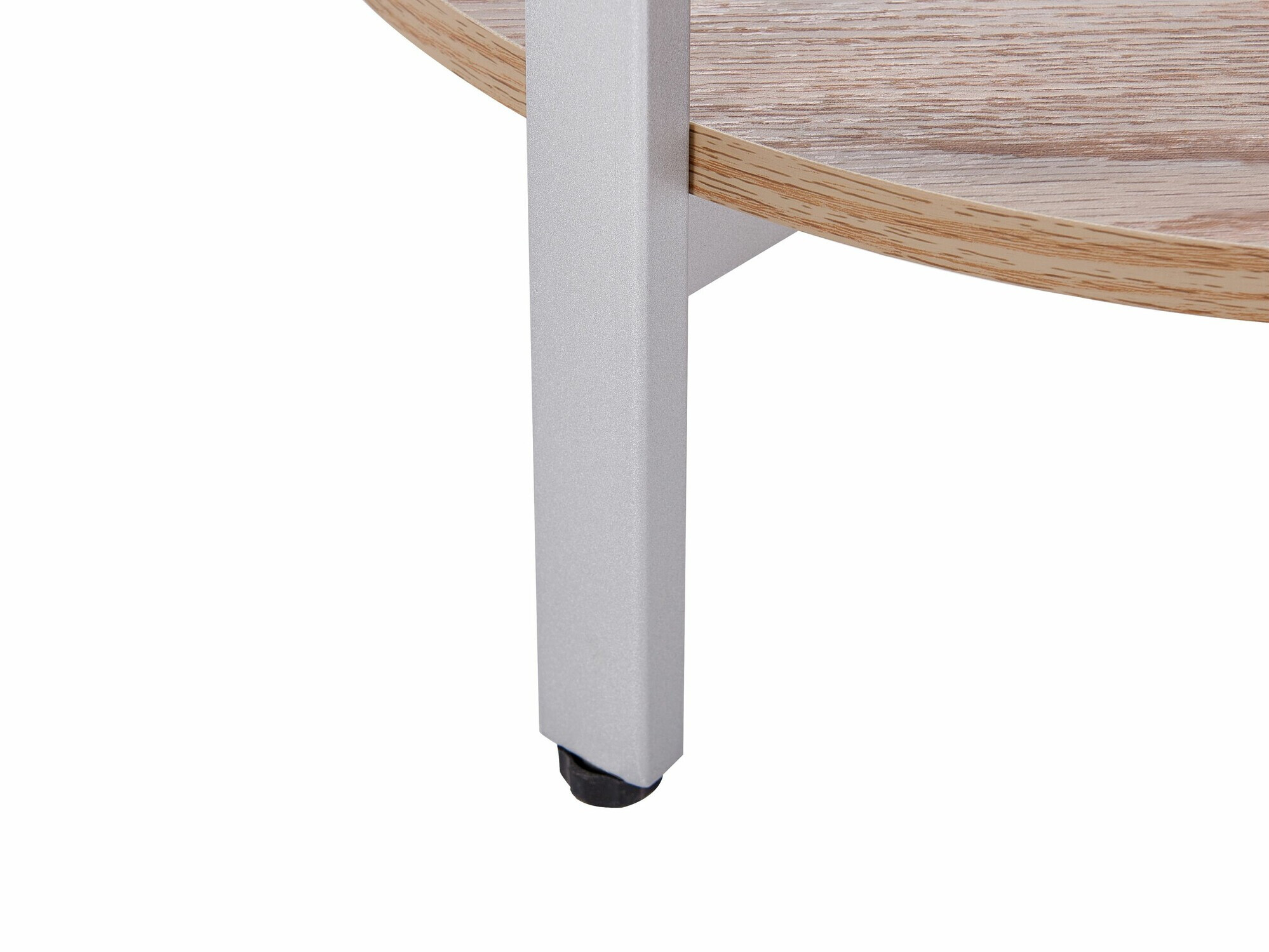 Кофейный столик Berwyn 2277 (Серебряный + Светлое дерево)