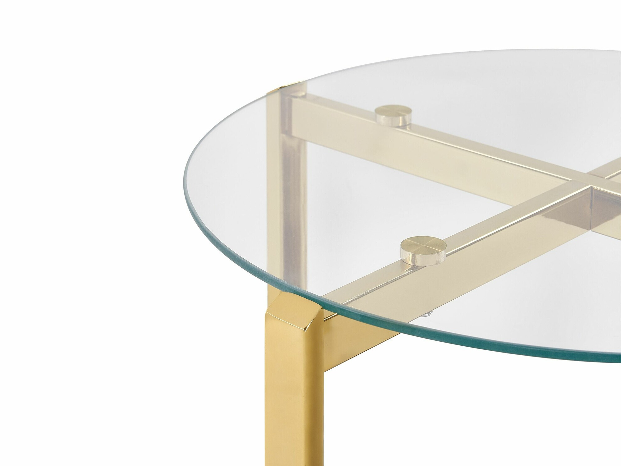 Кофейный столик Berwyn 2277 (Золотой + Светлое дерево)