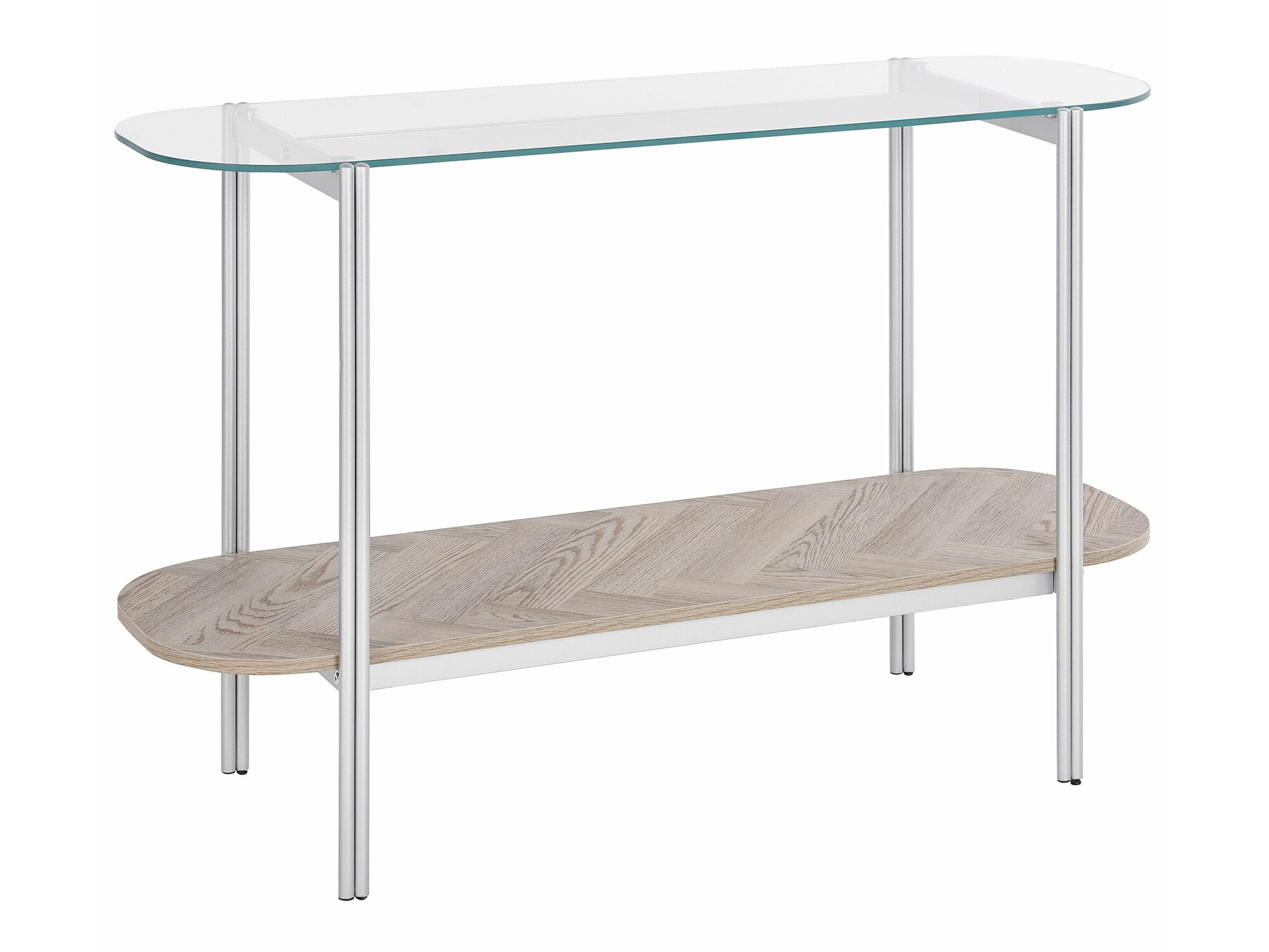 Консоль Berwyn 2278 (Серебряный + Светлое дерево)