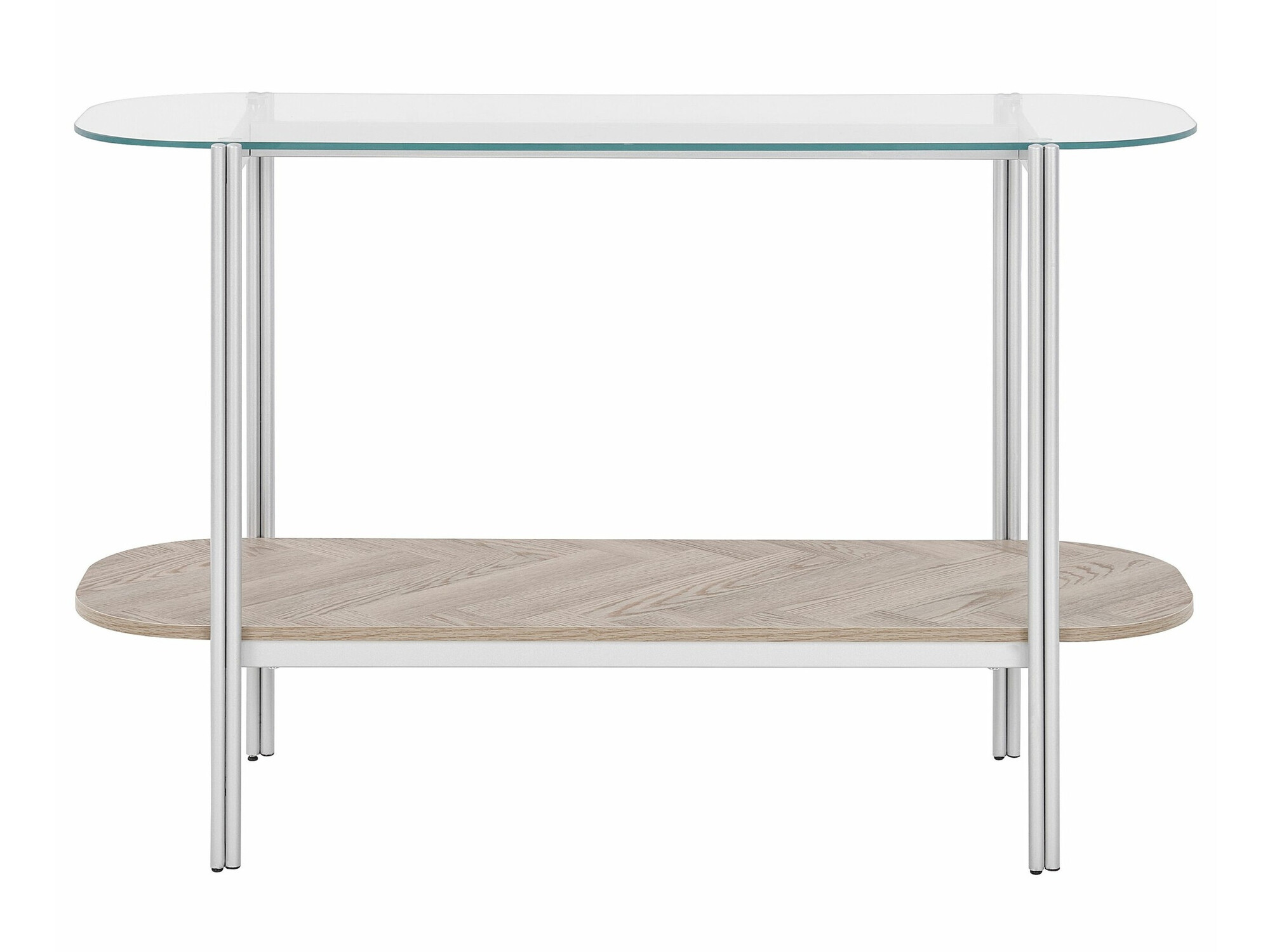 Консоль Berwyn 2278 (Серебряный + Светлое дерево)