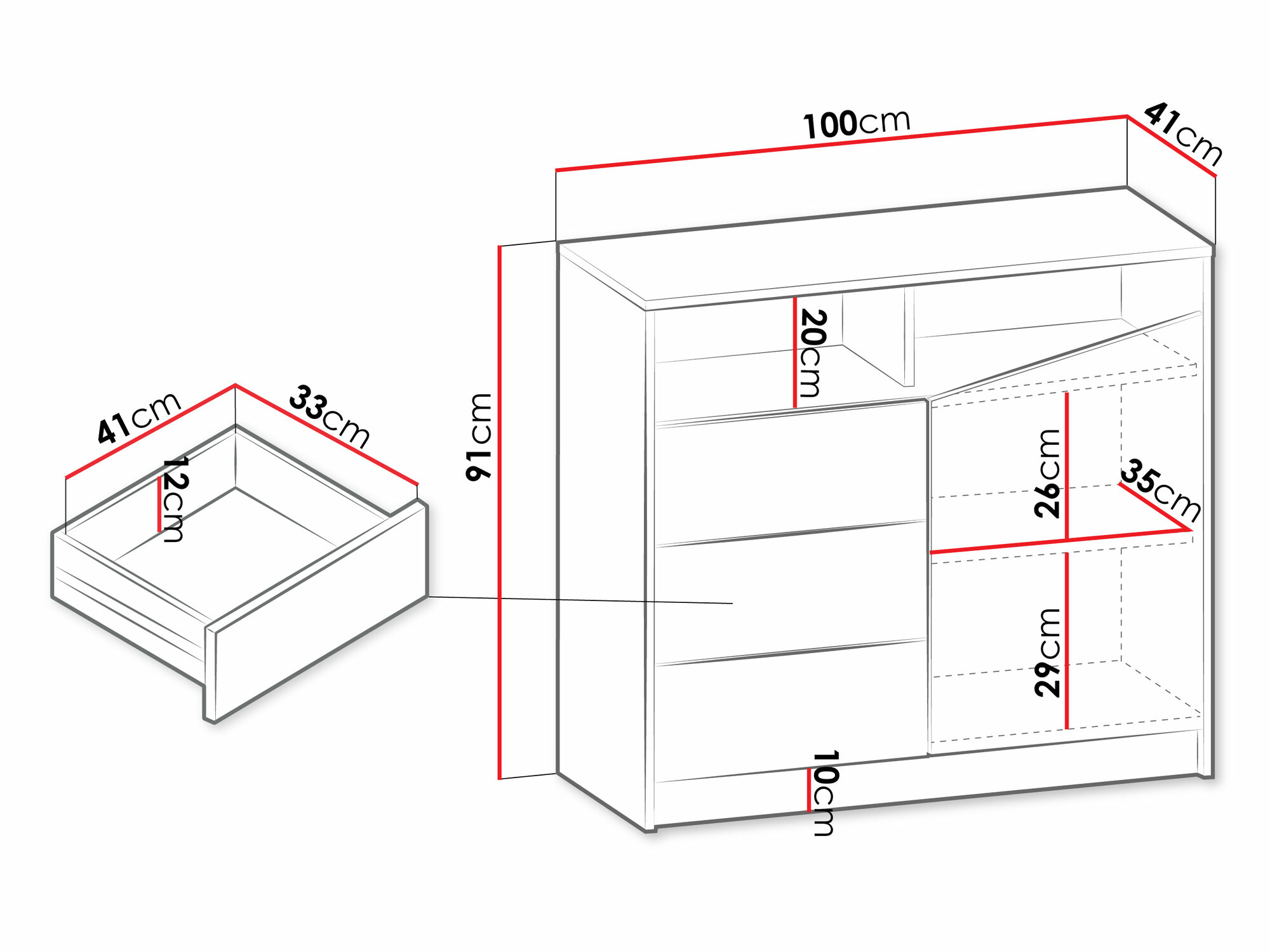 Kumode Tenreme 104 (Bēšs + Ozols)