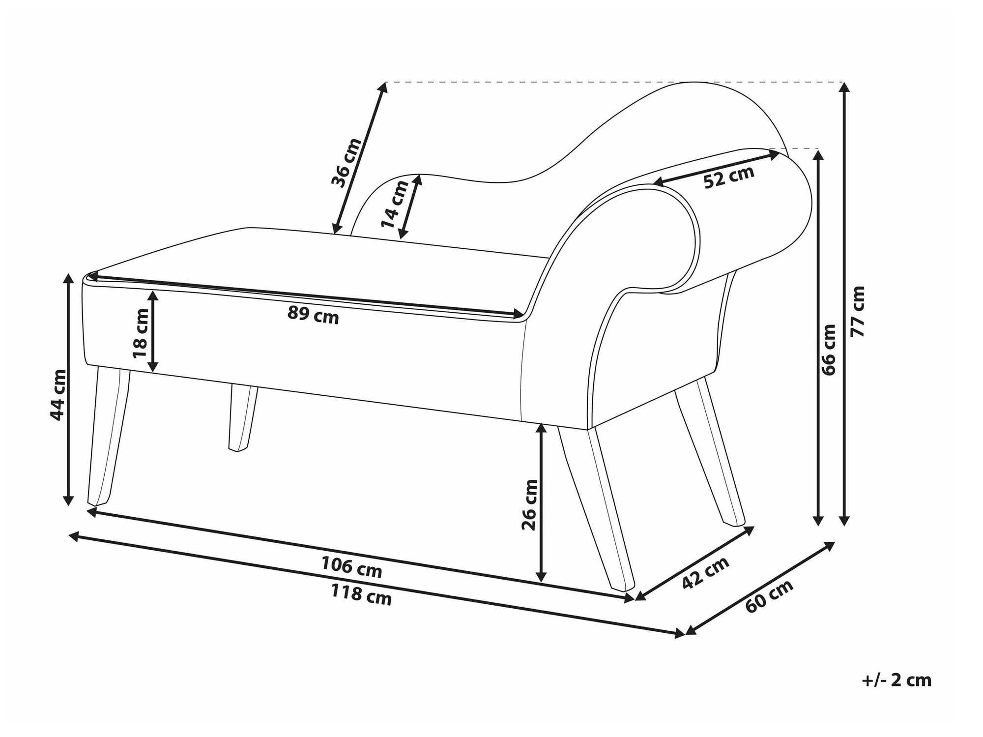 Kušete Berwyn 690 (Dzeltens)