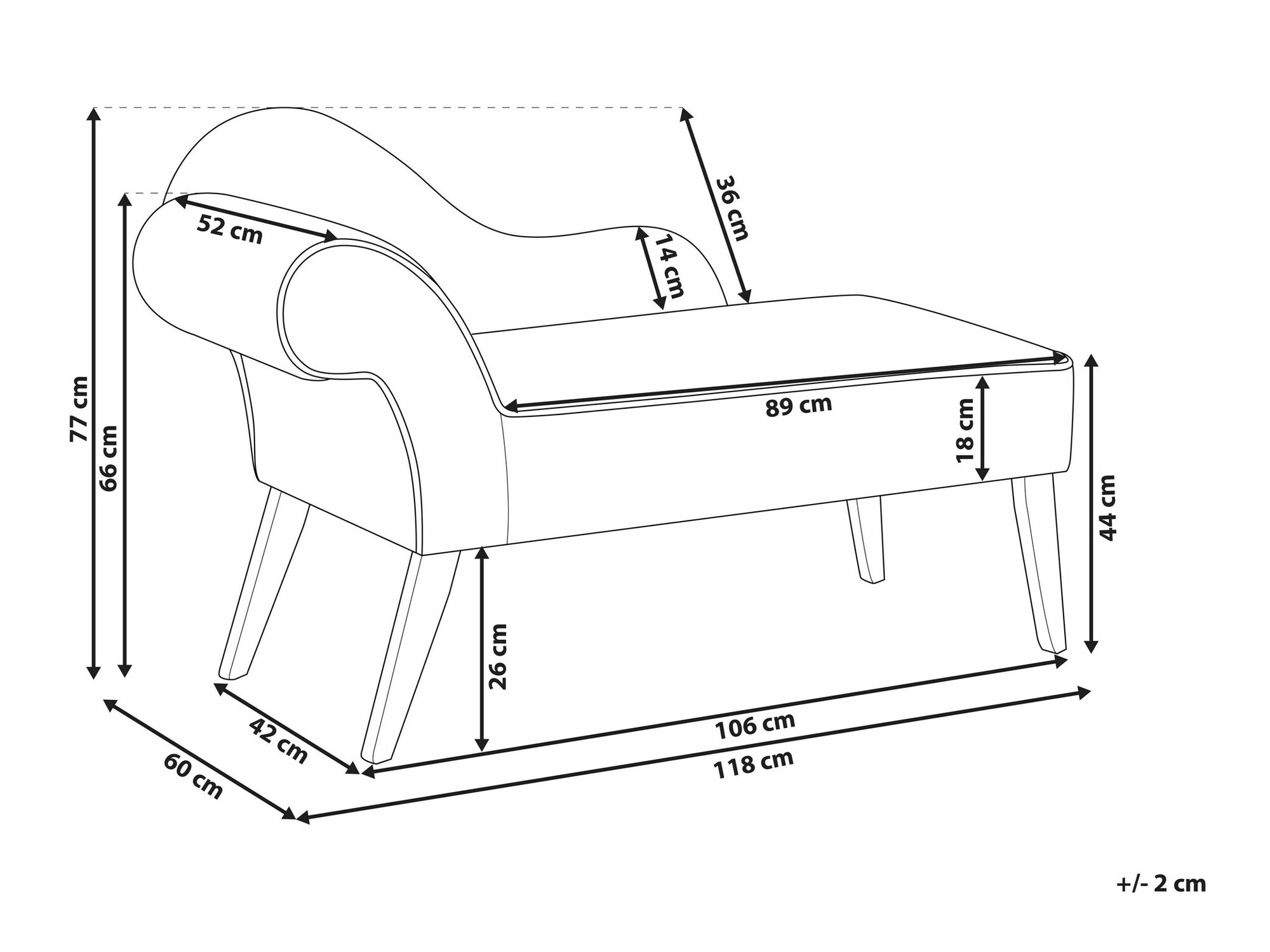 Кушетка Berwyn 690 (Желтый)