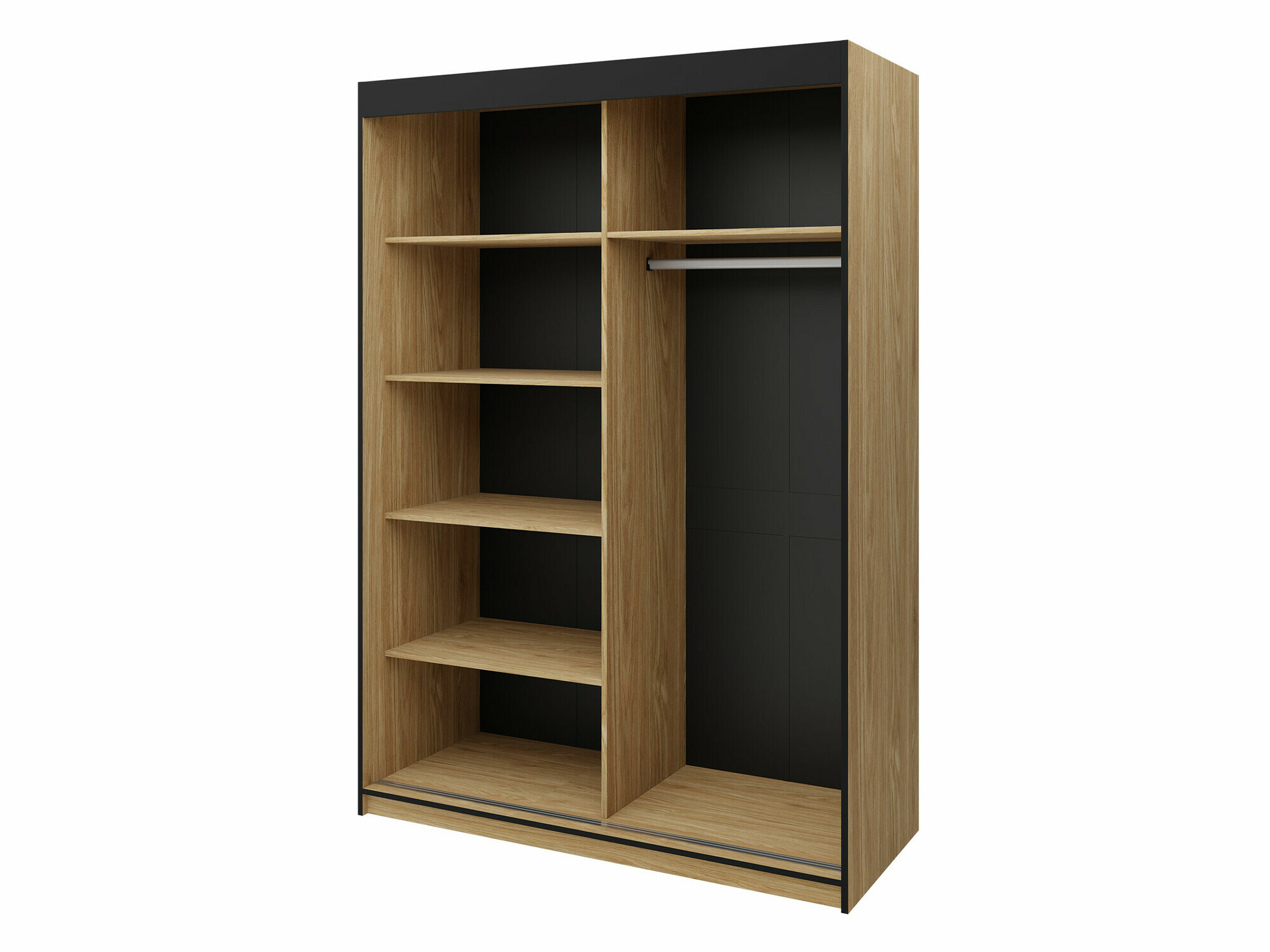 Шкаф Tenreme 101 (Дуб + Чёрный)