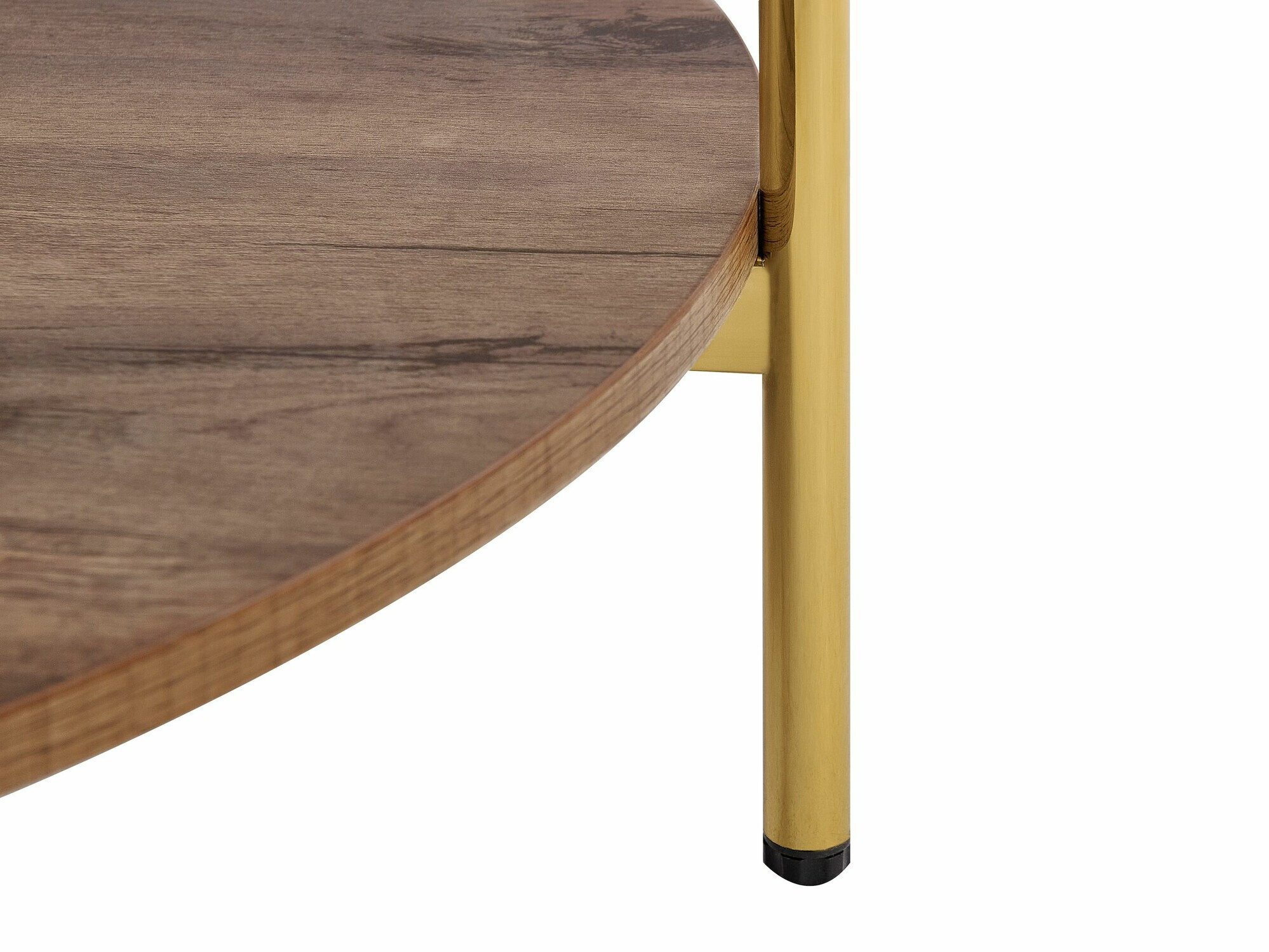 Журнальный столик Berwyn 2275 (Золотой + Темное дерево)