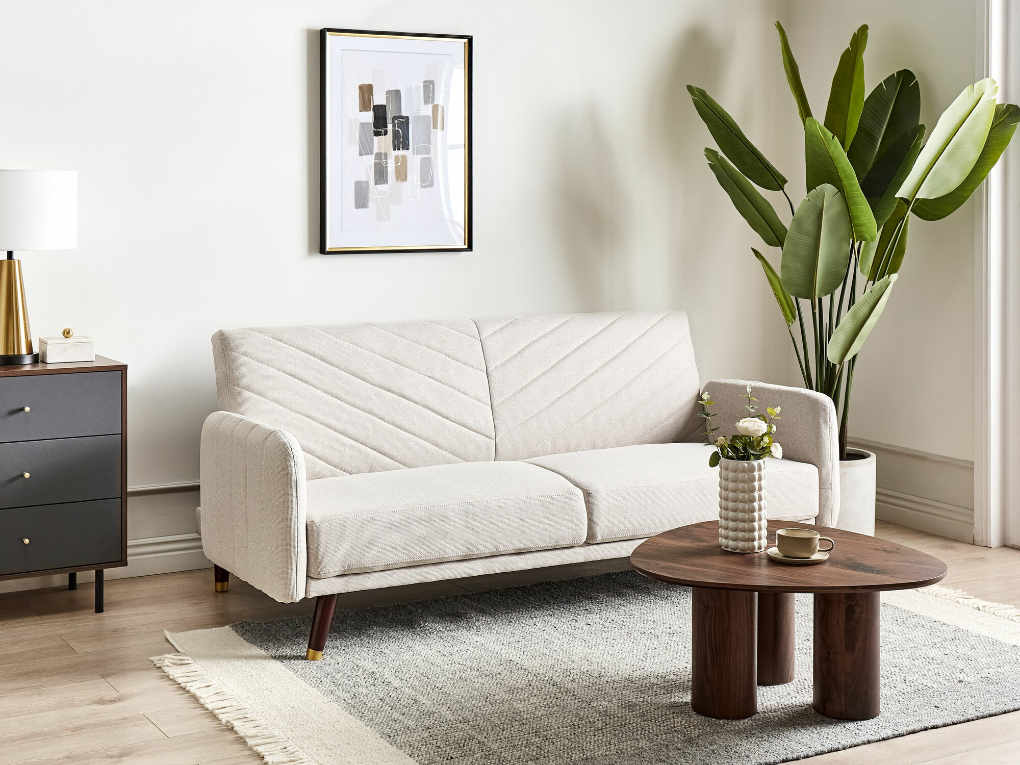 Dīvāns gulta Berwyn 2283 (Bēšs)