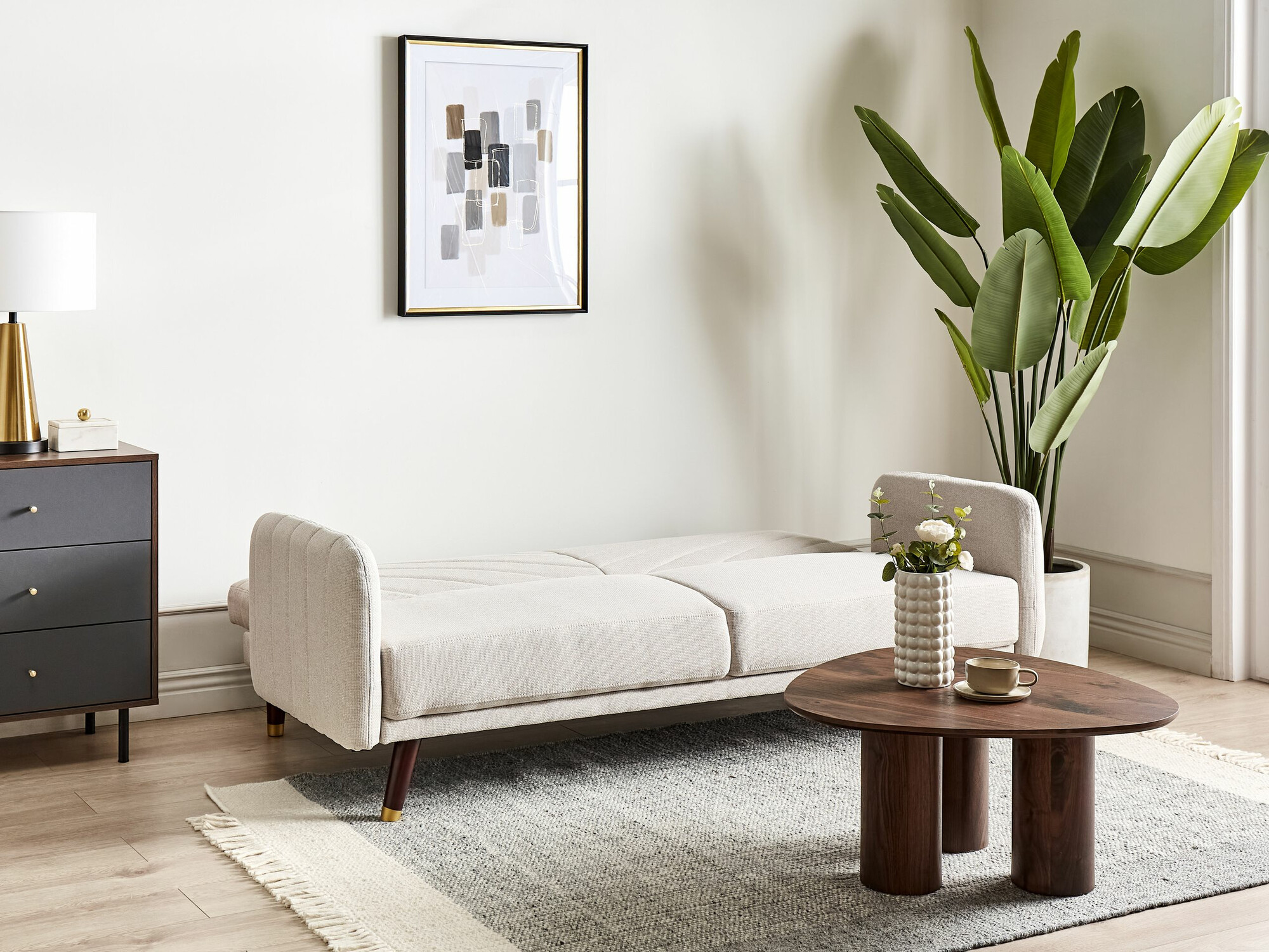 Dīvāns gulta Berwyn 2283 (Bēšs)