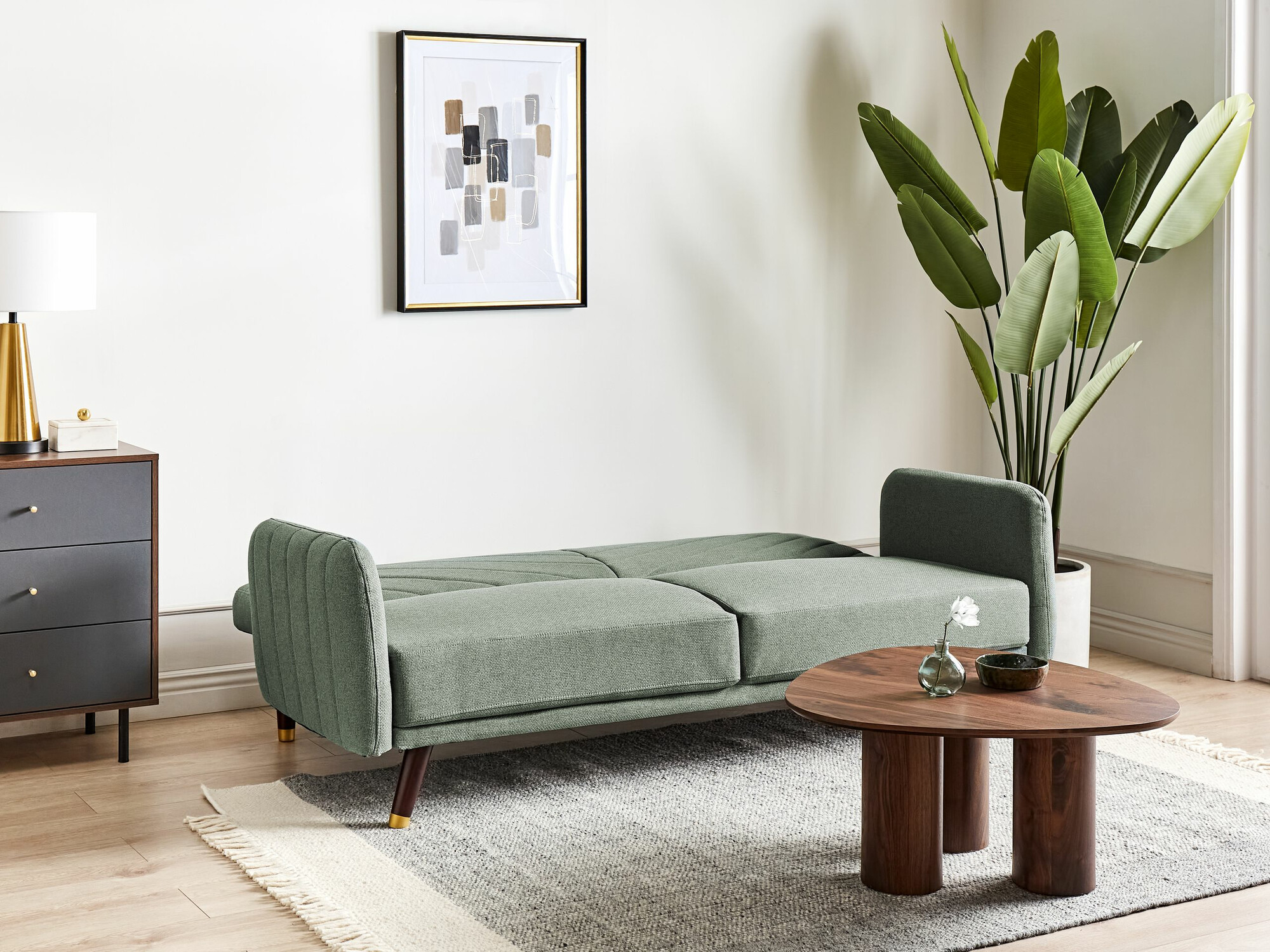 Dīvāns gulta Berwyn 2283 (Zaļš)