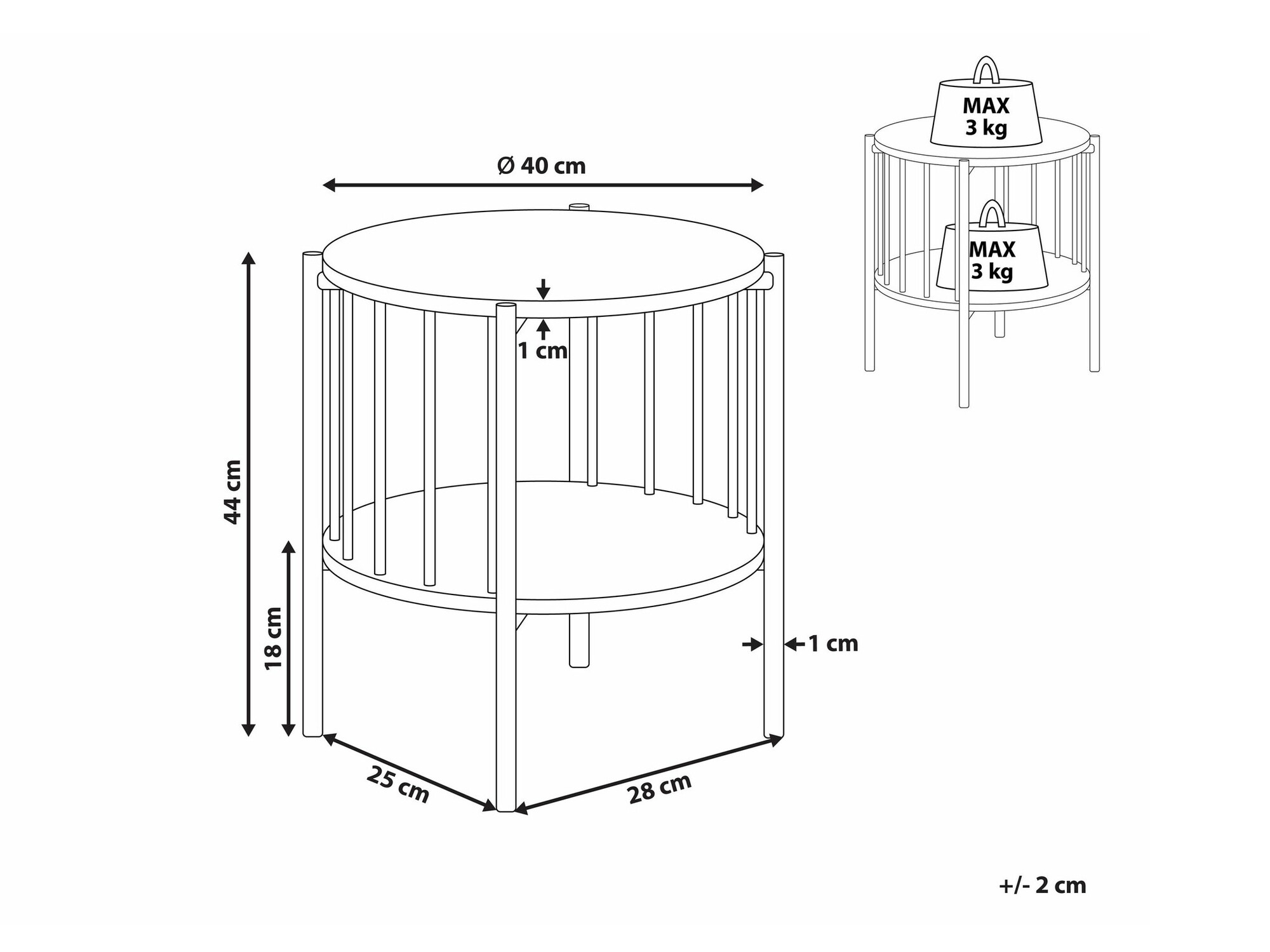 Kafijas galdiņš Berwyn 2284