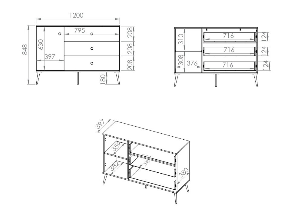 Kомод Veslomi 105