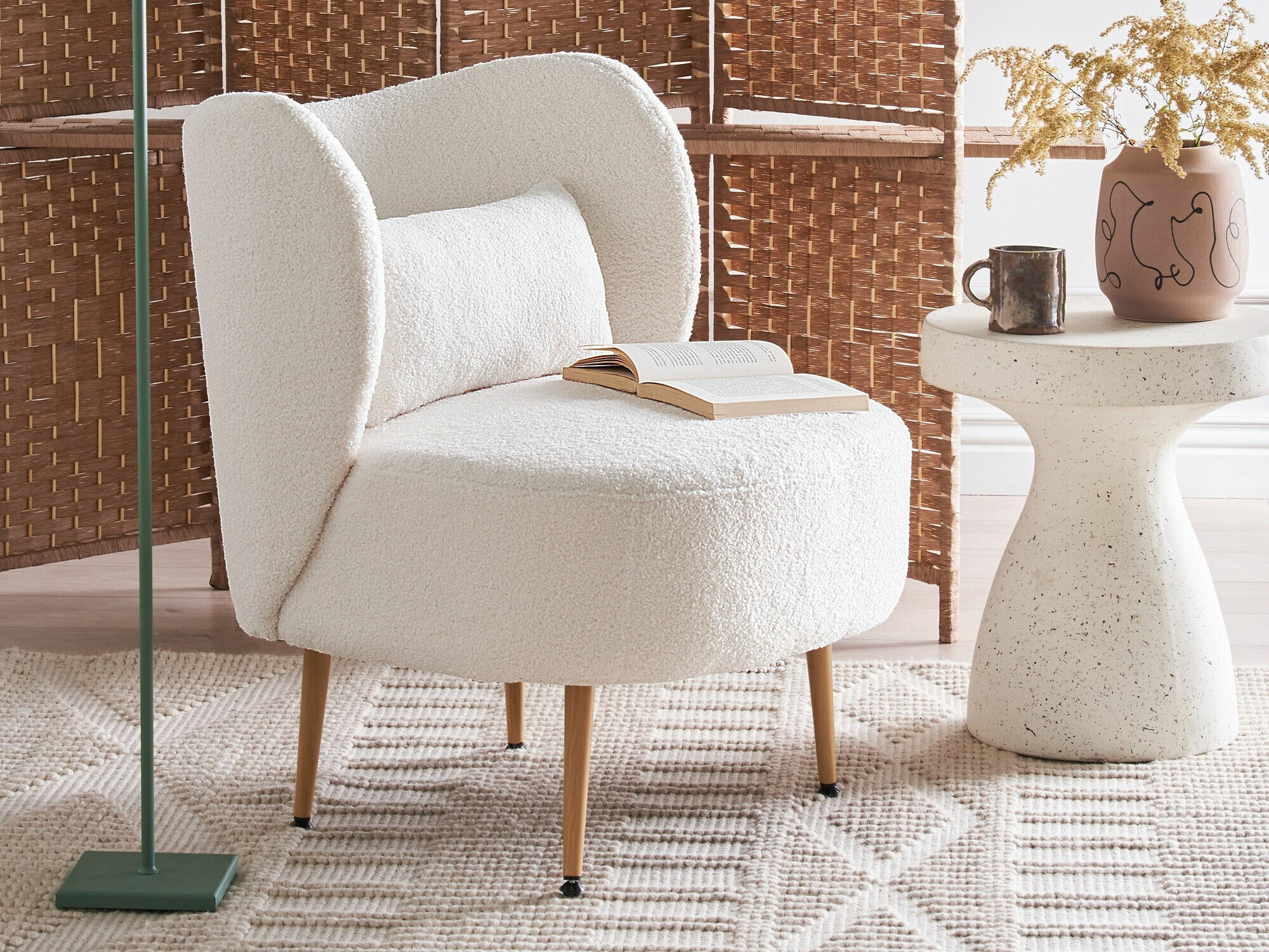 Кресло Berwyn 570 (Крем + Светлое дерево)