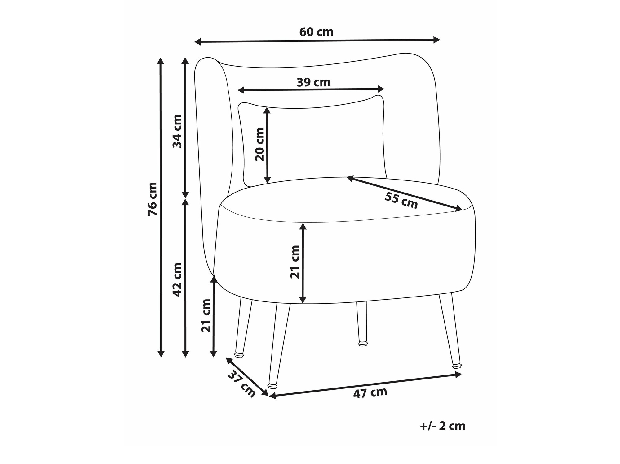 Кресло Berwyn 570 (Зелёный + Светлое дерево)