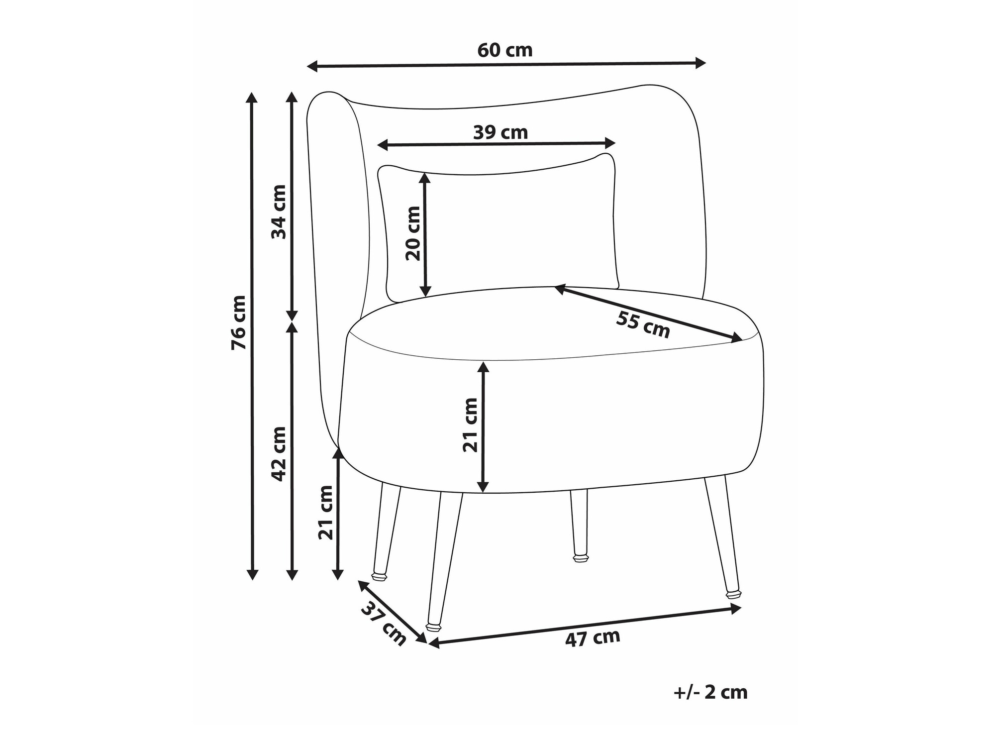 Krēsls Berwyn 570 (Krēms + Gaišs koks)