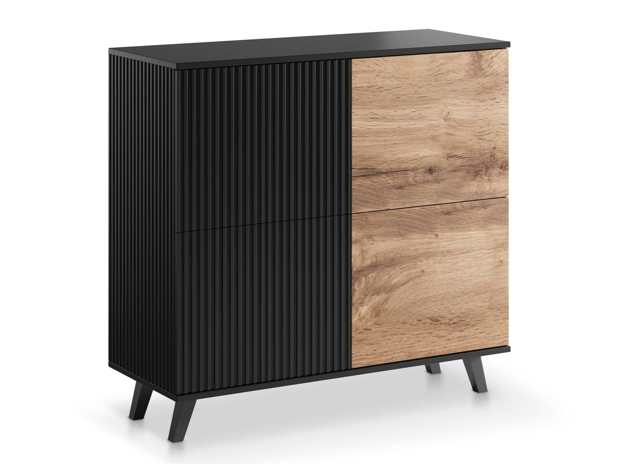 Шкафчик Luelia 119 (Чёрный + Дуб вотан)