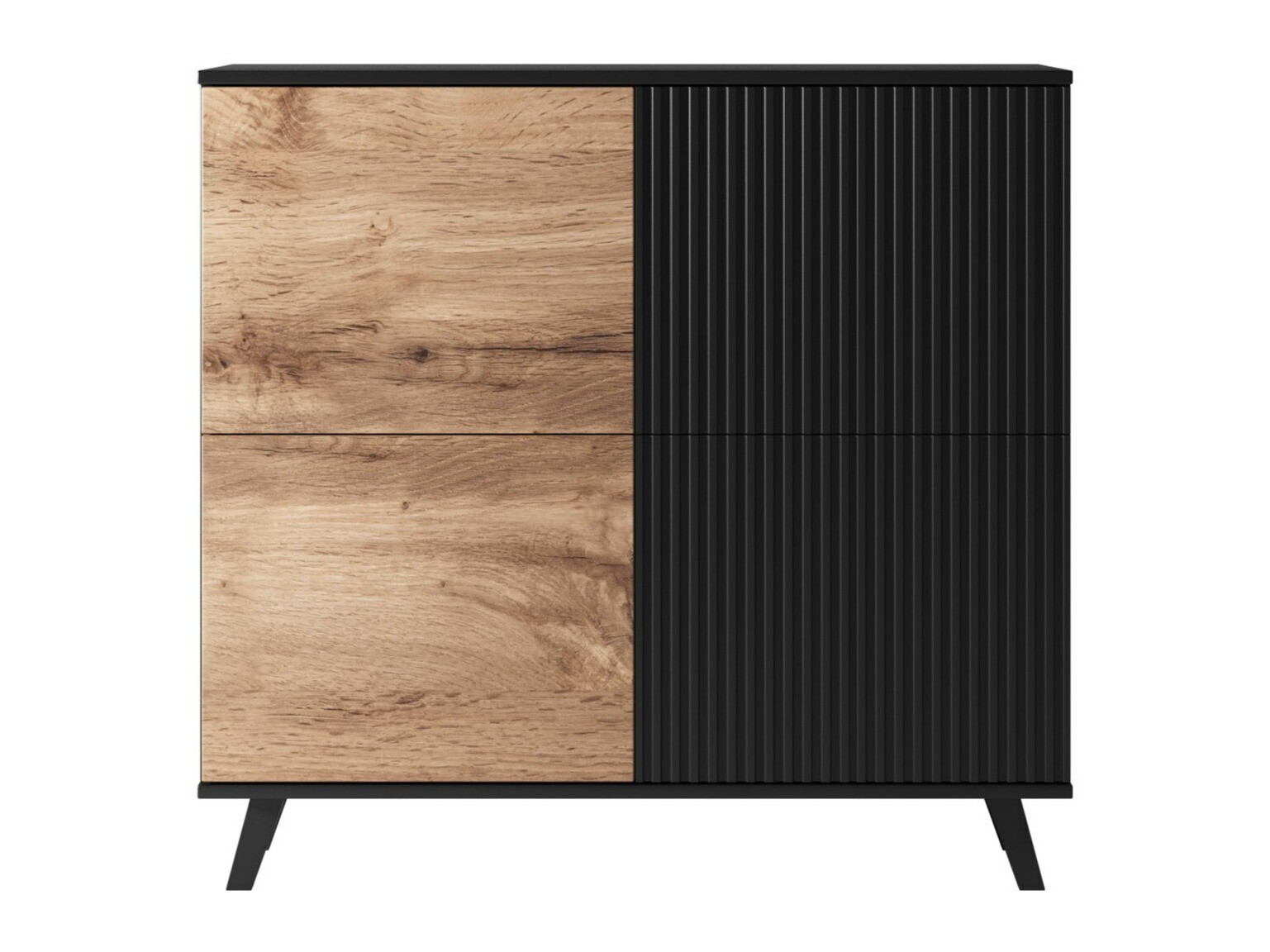 Шкафчик Luelia 119 (Чёрный + Дуб вотан)